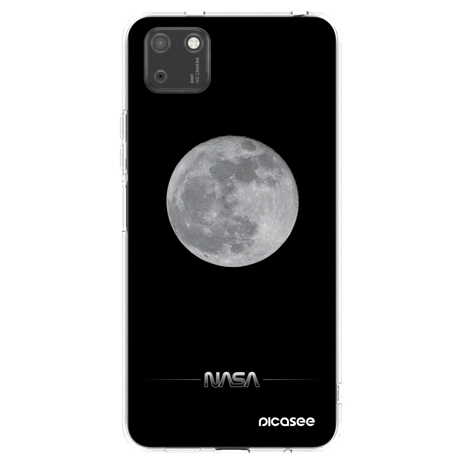 Picasee átlátszó szilikon tok az alábbi mobiltelefonokra Huawei Y5P - Moon Minimal