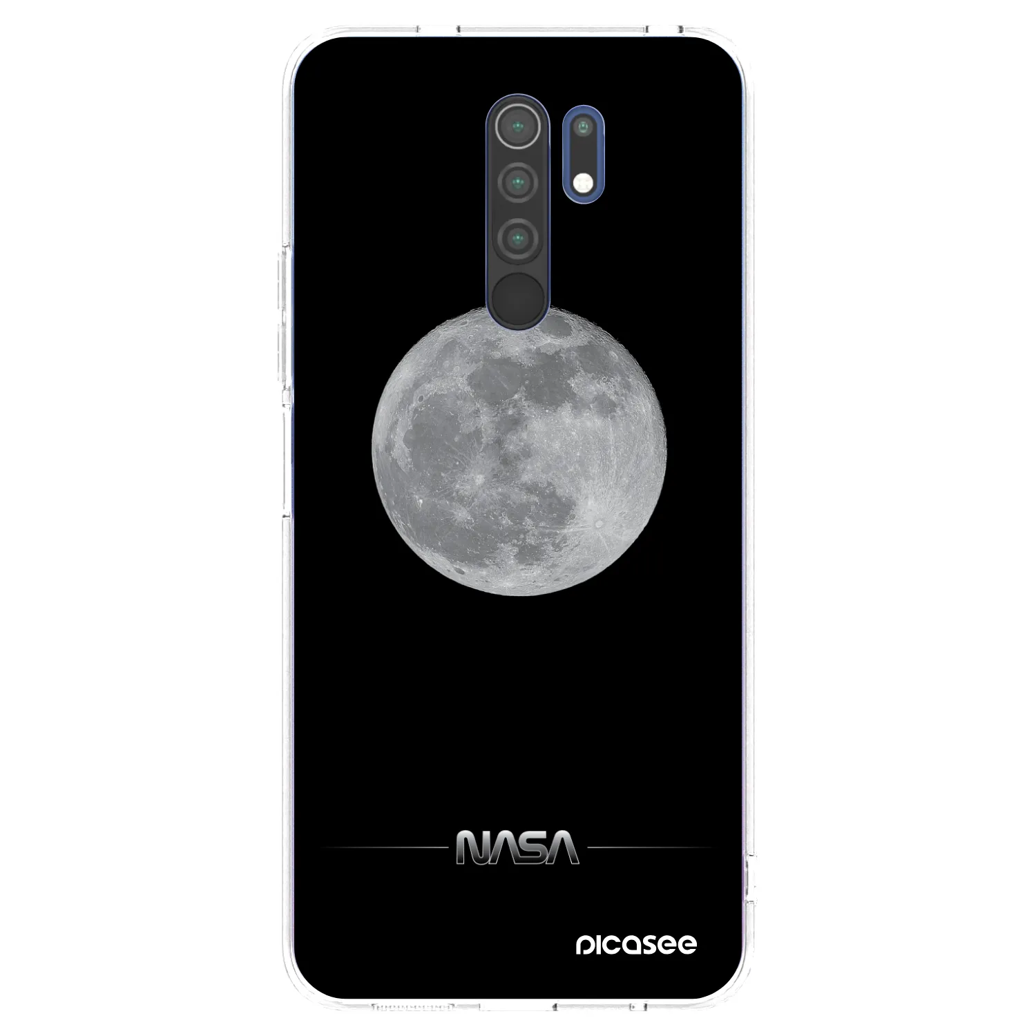 Picasee átlátszó szilikon tok az alábbi mobiltelefonokra Xiaomi Redmi 9 - Moon Minimal