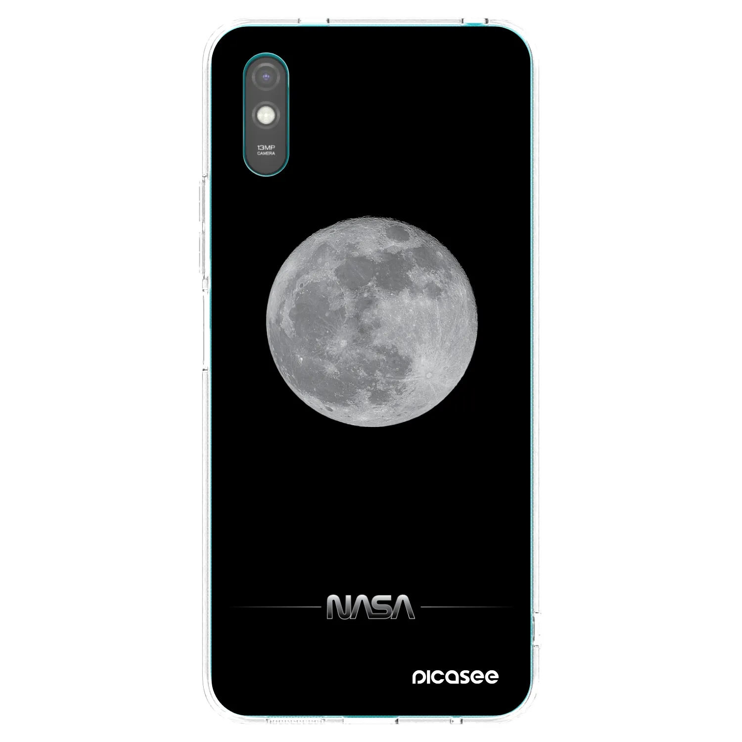 Picasee átlátszó szilikon tok az alábbi mobiltelefonokra Xiaomi Redmi 9A - Moon Minimal