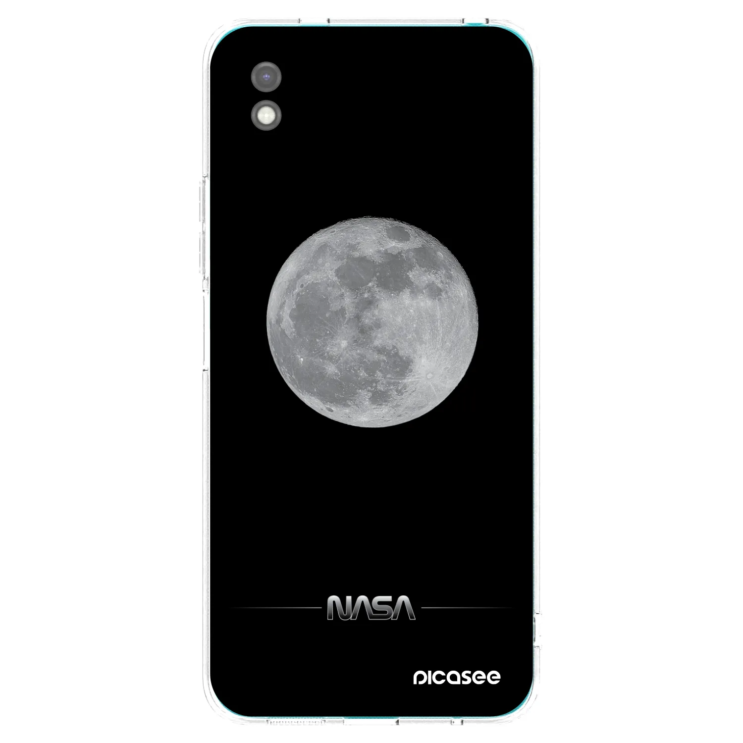 Picasee fekete szilikon tok az alábbi mobiltelefonokra Xiaomi Redmi 9A - Moon Minimal