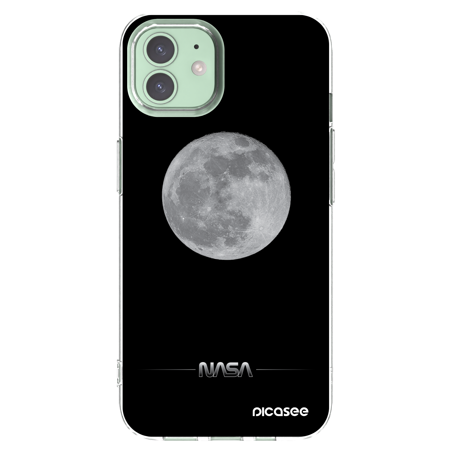 Picasee átlátszó szilikon tok az alábbi mobiltelefonokra Apple iPhone 12 Pro - Moon Minimal