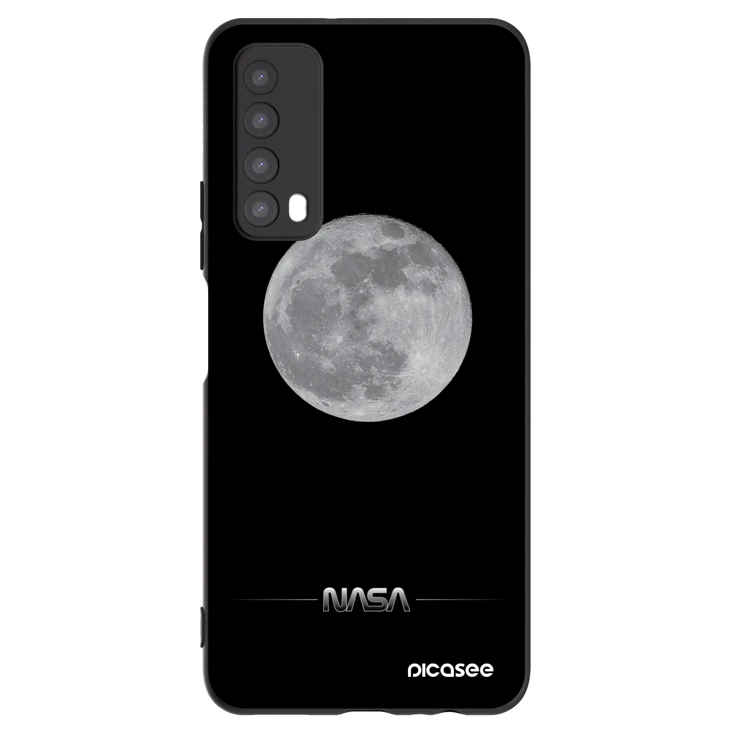 Picasee fekete szilikon tok az alábbi mobiltelefonokra Huawei P Smart 2021 - Moon Minimal