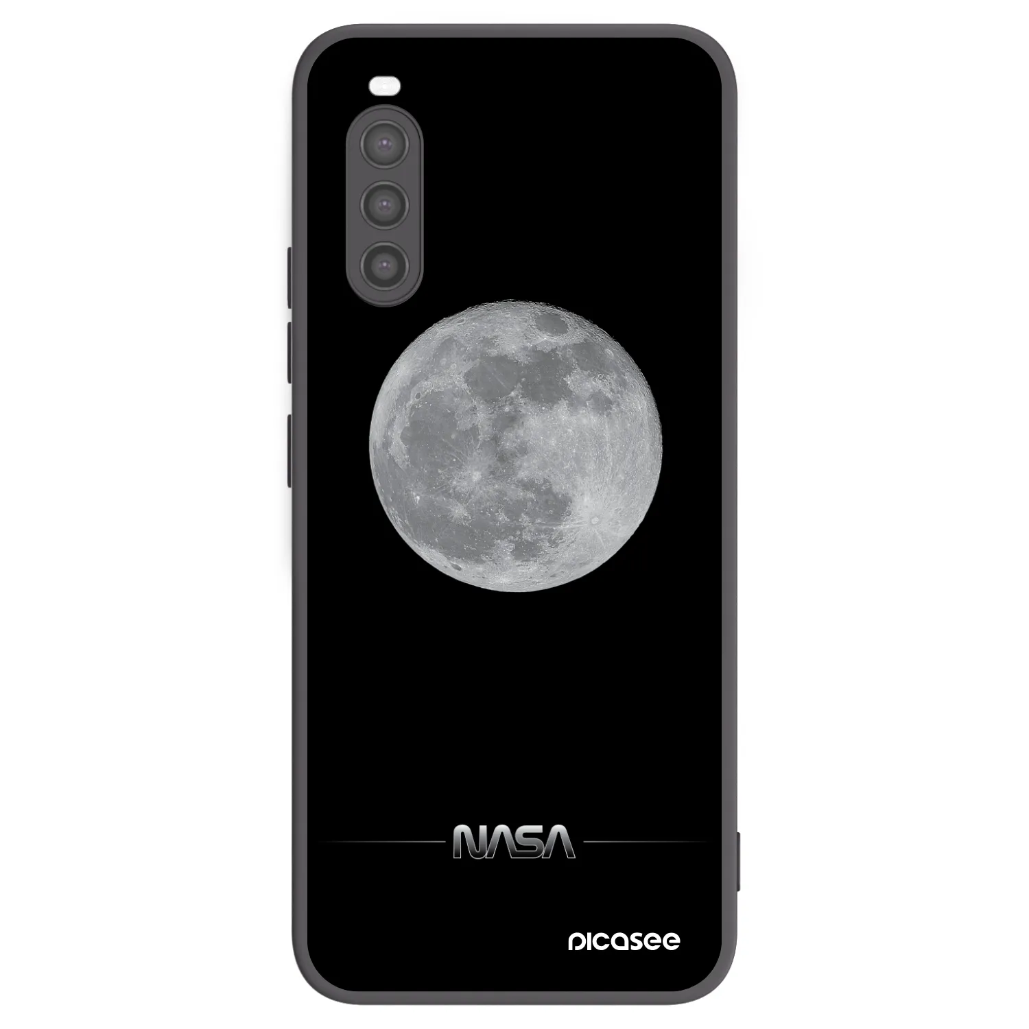 Picasee fekete szilikon tok az alábbi mobiltelefonokra Sony Xperia 10 II - Moon Minimal