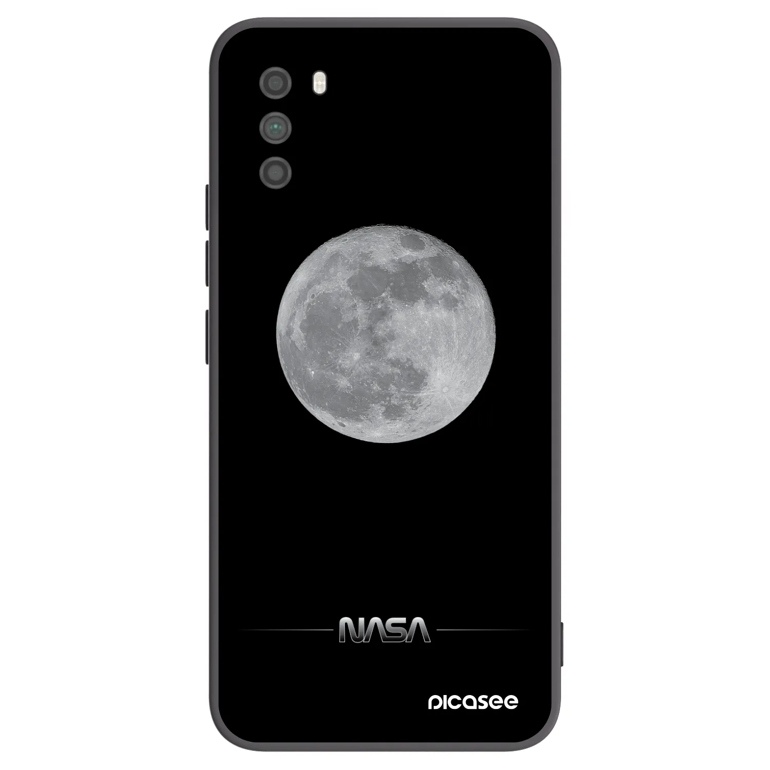 Picasee fekete szilikon tok az alábbi mobiltelefonokra Xiaomi Poco M3 - Moon Minimal