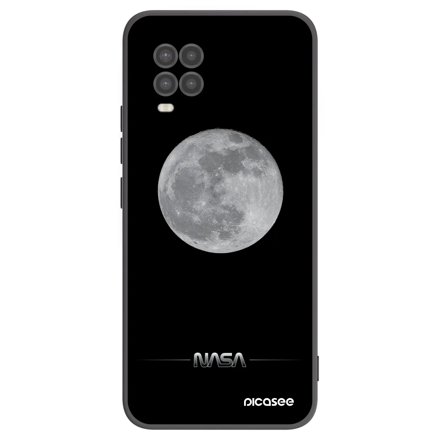 Picasee fekete szilikon tok az alábbi mobiltelefonokra Xiaomi Mi 10 Lite - Moon Minimal