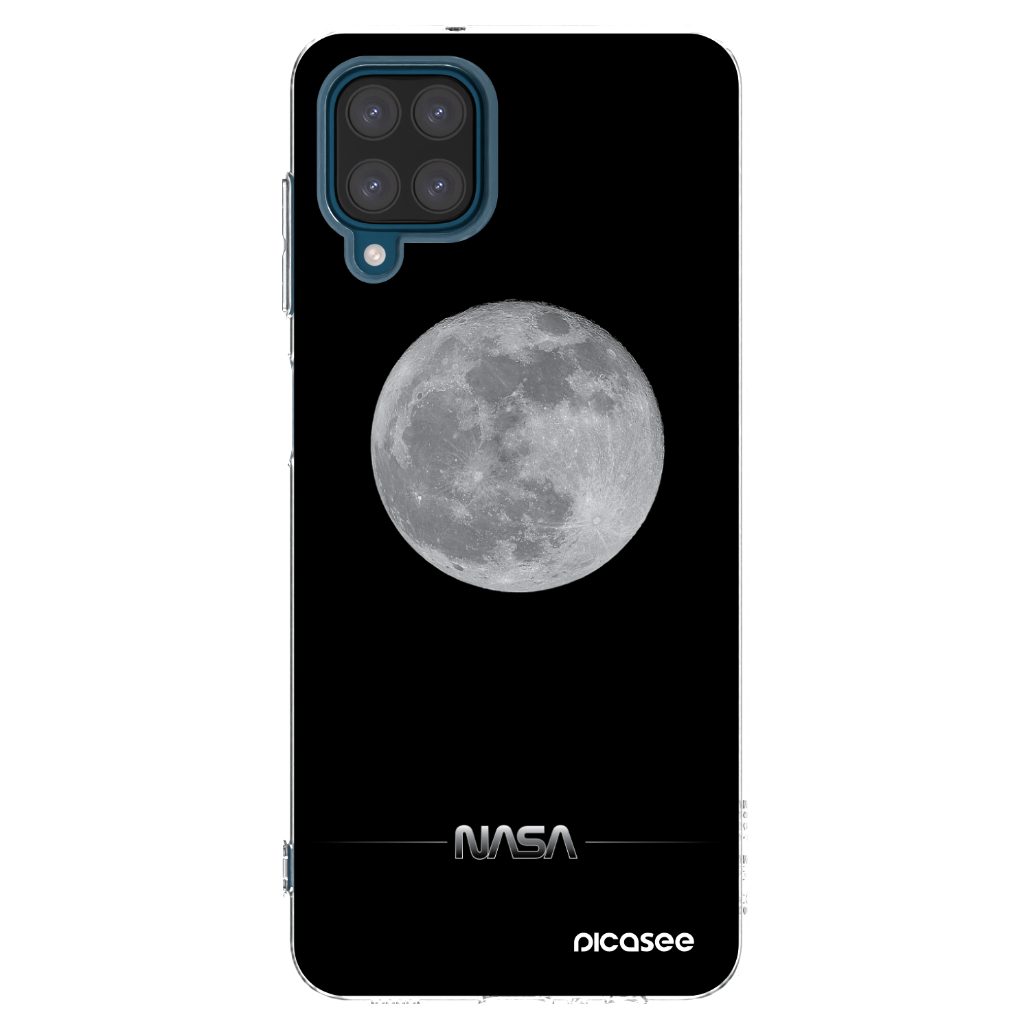 Picasee átlátszó szilikon tok az alábbi mobiltelefonokra Samsung Galaxy A12 A125F - Moon Minimal