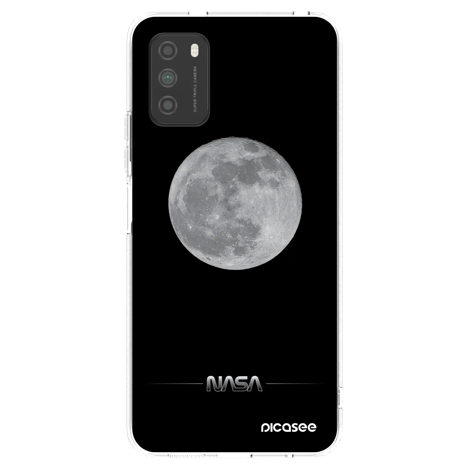 Picasee átlátszó szilikon tok az alábbi mobiltelefonokra Xiaomi Poco M3 - Moon Minimal