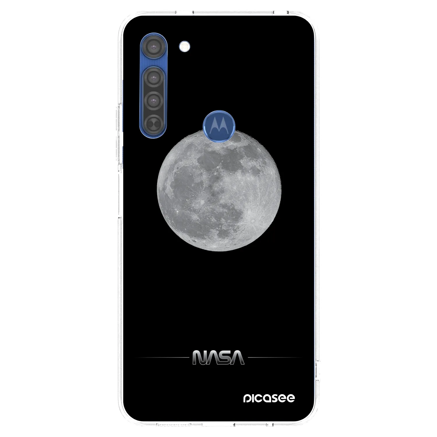 Picasee átlátszó szilikon tok az alábbi mobiltelefonokra Motorola Moto G8 - Moon Minimal