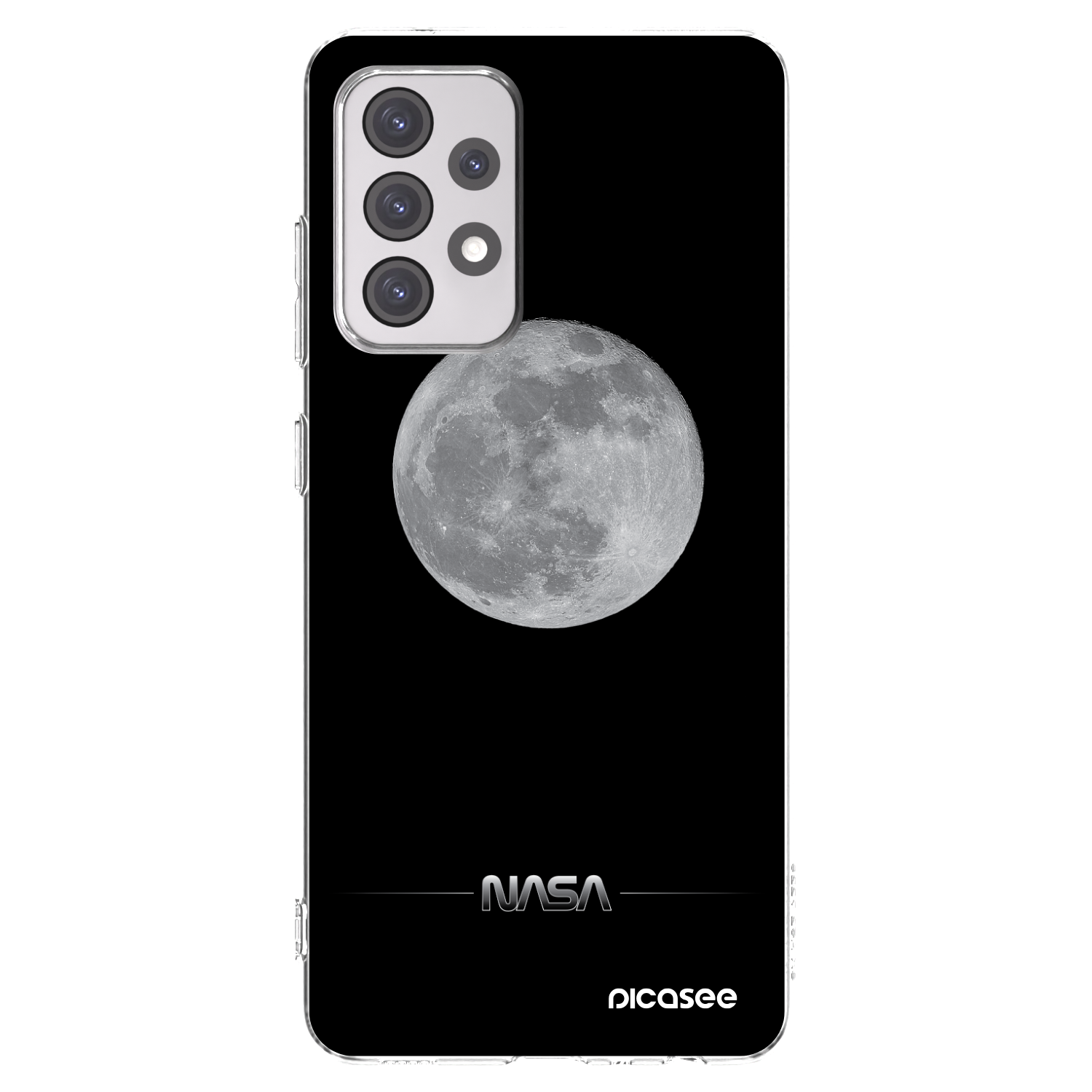 Picasee átlátszó szilikon tok az alábbi mobiltelefonokra Samsung Galaxy A52 5G A525F - Moon Minimal