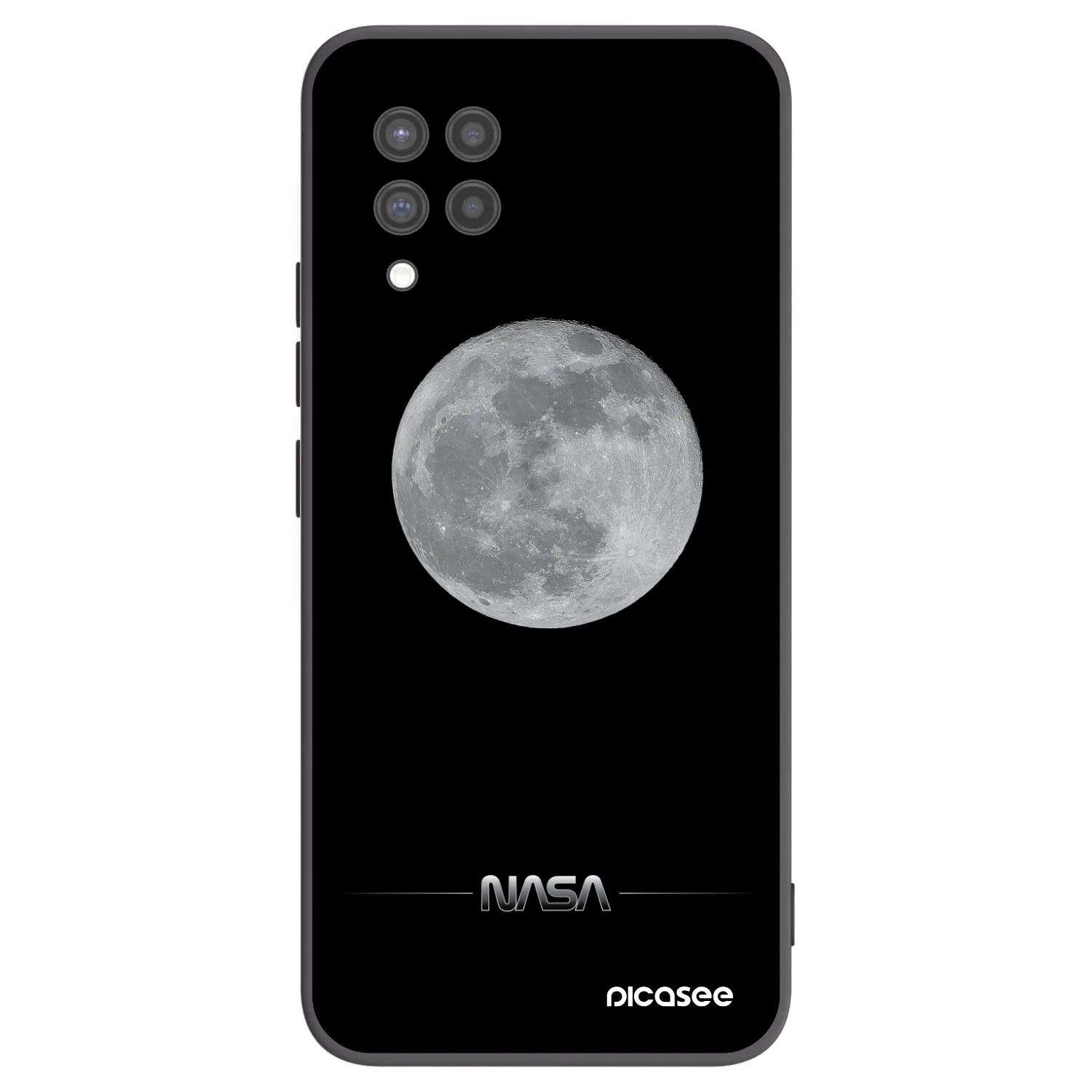 Picasee fekete szilikon tok az alábbi mobiltelefonokra Samsung Galaxy A42 A426B - Moon Minimal