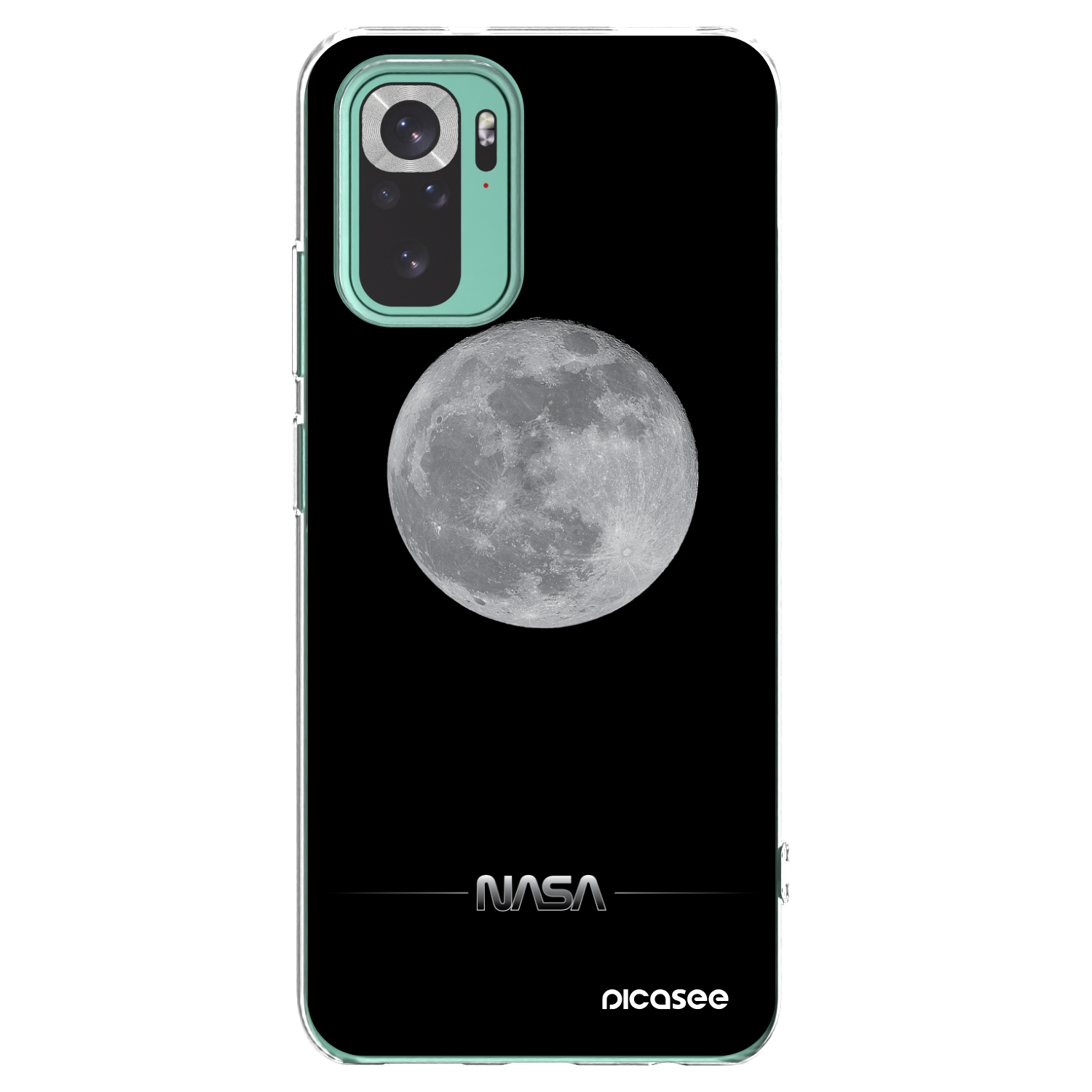 Picasee átlátszó szilikon tok az alábbi mobiltelefonokra Xiaomi Redmi Note 10 Pro - Moon Minimal