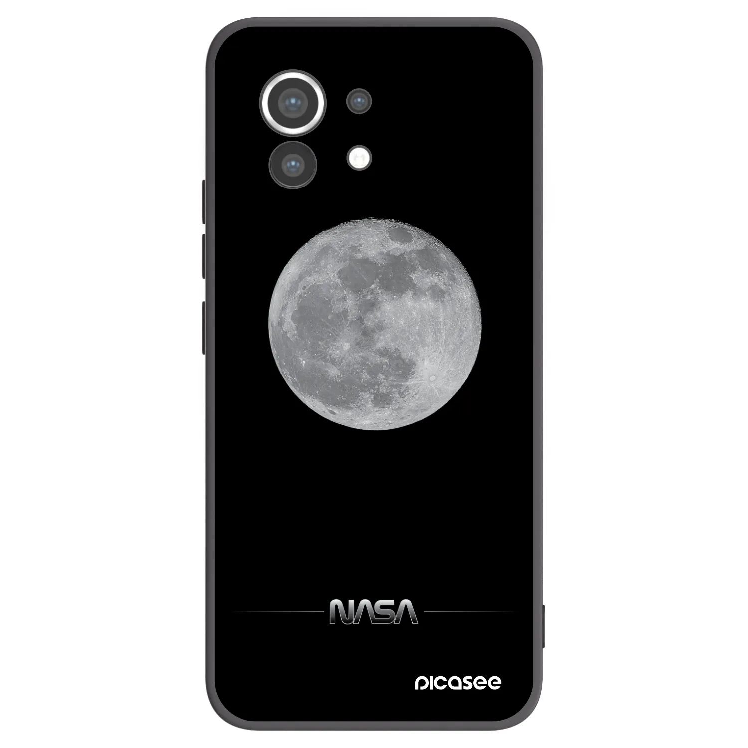 Picasee fekete szilikon tok az alábbi mobiltelefonokra Xiaomi Mi 11 - Moon Minimal