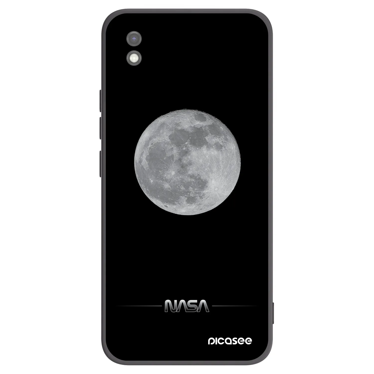Picasee fekete szilikon tok az alábbi mobiltelefonokra Xiaomi Redmi 9AT - Moon Minimal