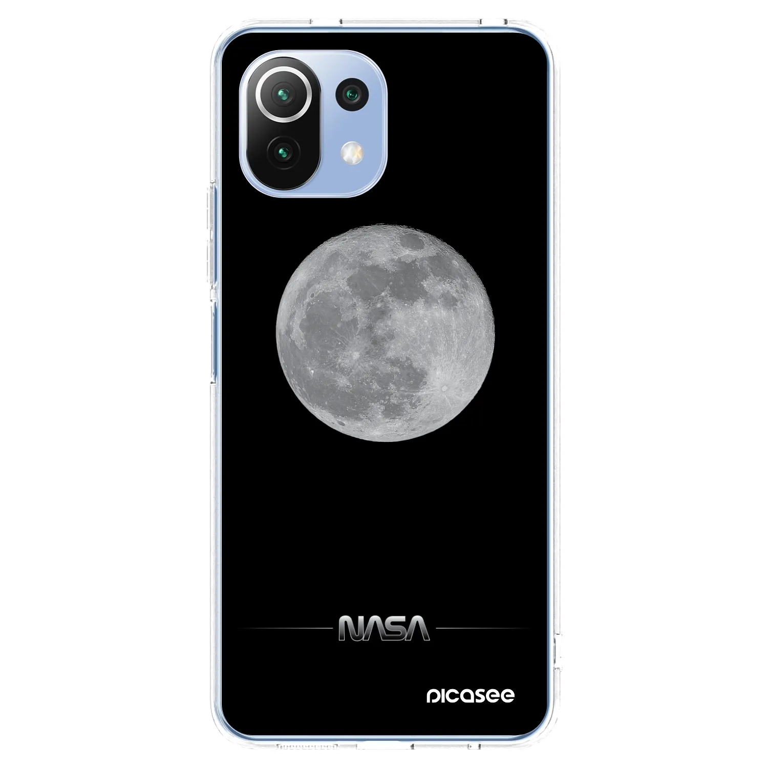 Picasee átlátszó szilikon tok az alábbi mobiltelefonokra Xiaomi Mi 11 Lite - Moon Minimal