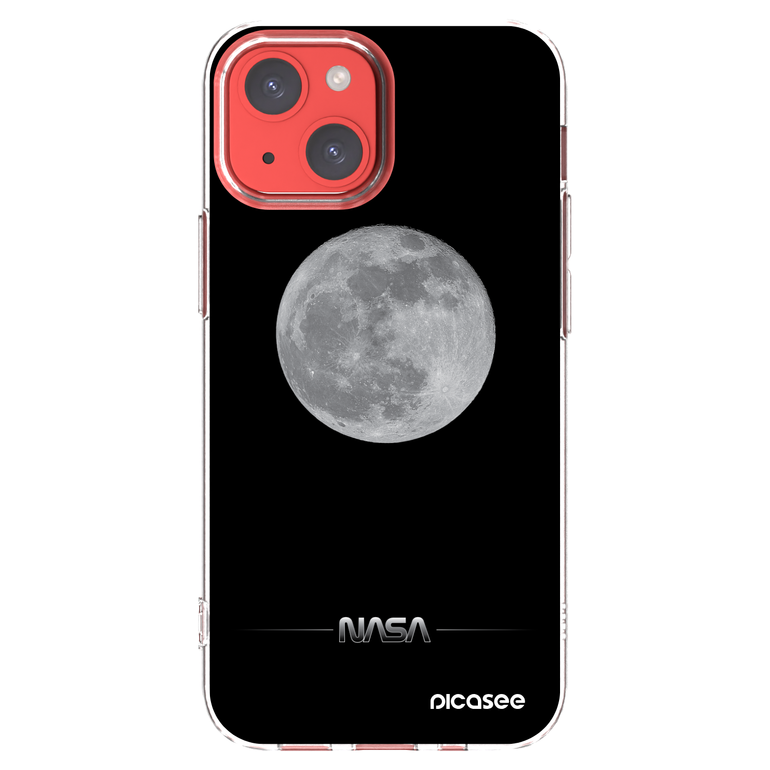 Picasee átlátszó szilikon tok az alábbi mobiltelefonokra Apple iPhone 13 mini - Moon Minimal