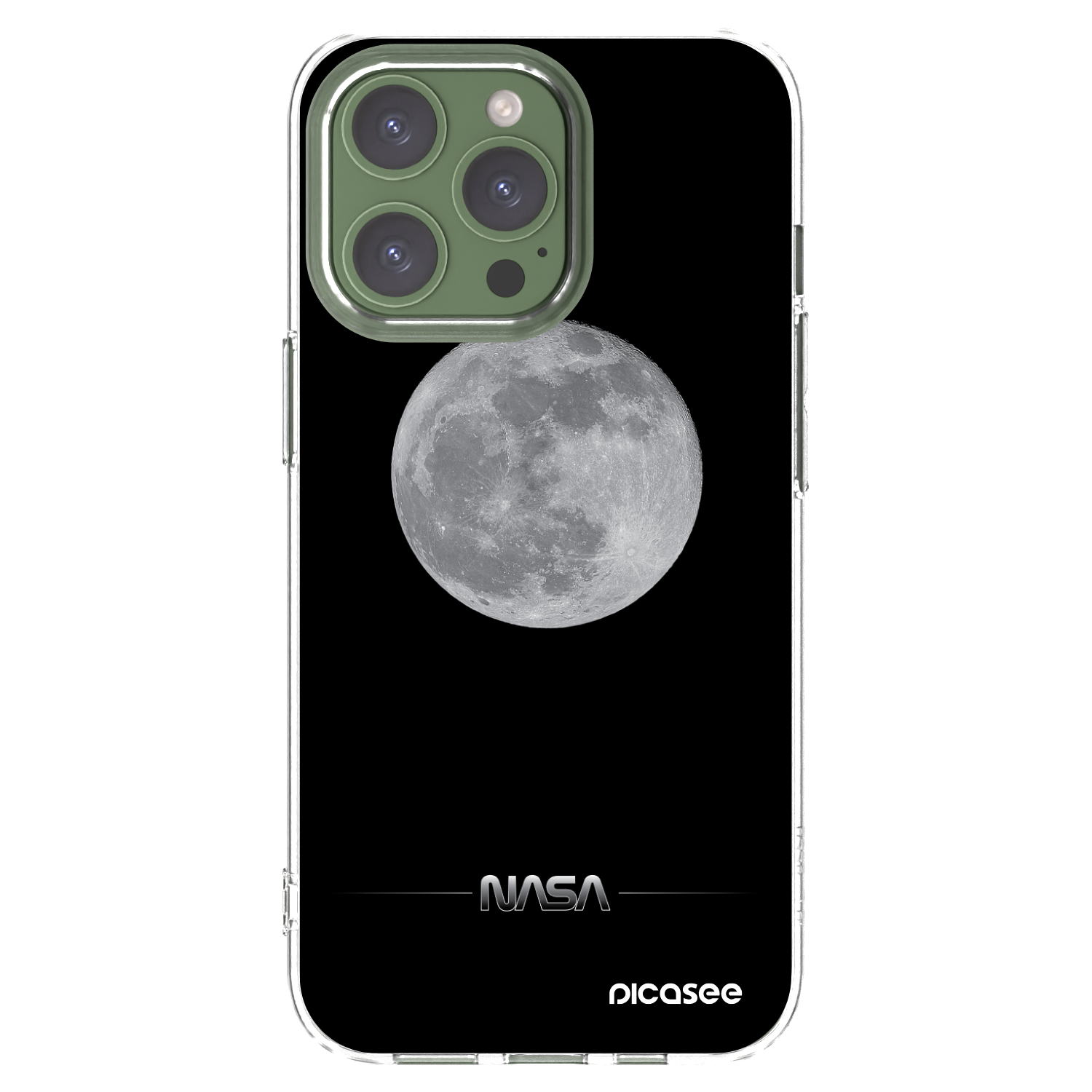 Picasee átlátszó szilikon tok az alábbi mobiltelefonokra Apple iPhone 13 Pro - Moon Minimal