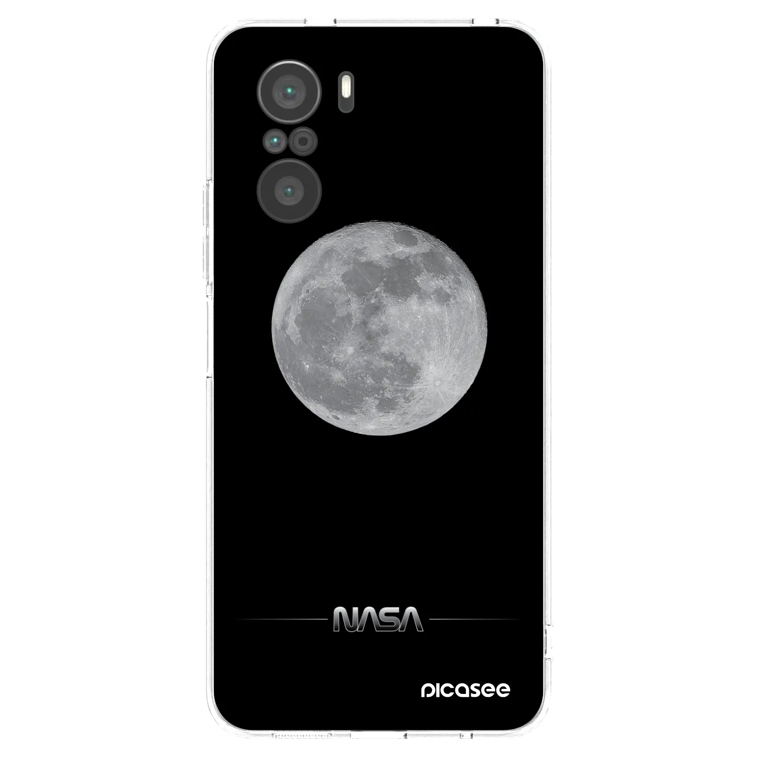 Picasee átlátszó szilikon tok az alábbi mobiltelefonokra Xiaomi Poco F3 - Moon Minimal