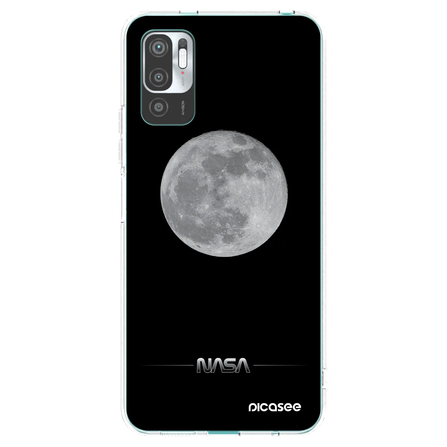 Picasee átlátszó szilikon tok az alábbi mobiltelefonokra Xiaomi Redmi Note 10 5G - Moon Minimal