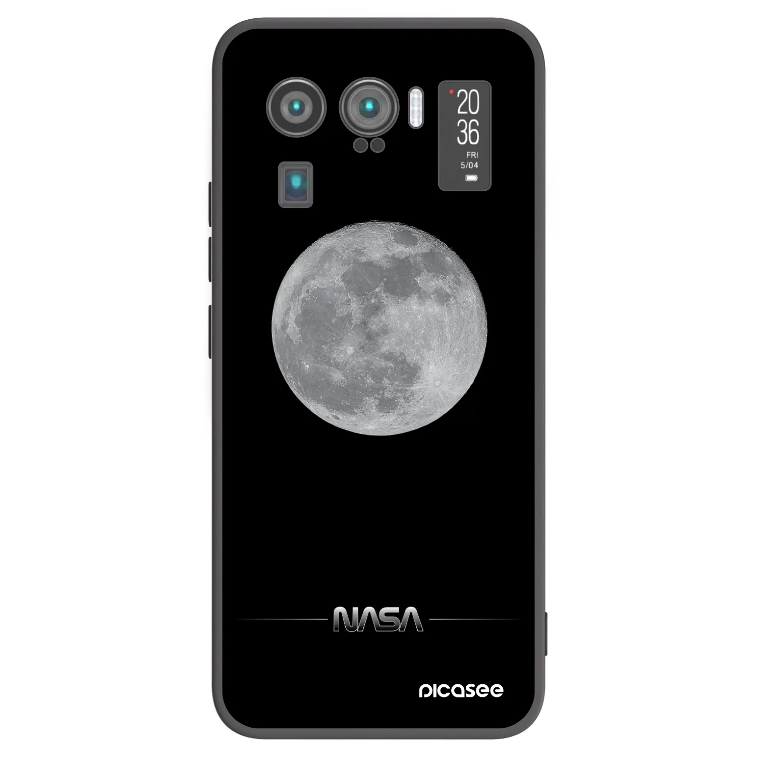 Picasee fekete szilikon tok az alábbi mobiltelefonokra Xiaomi Mi 11 Ultra - Moon Minimal