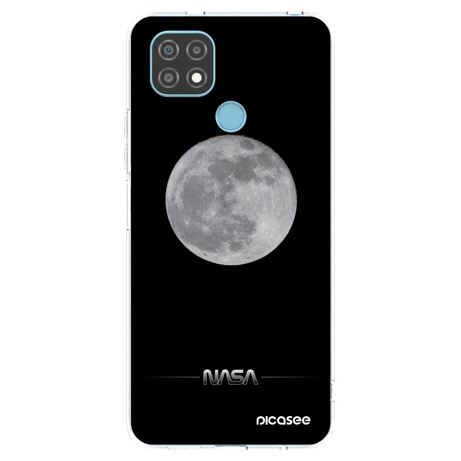 Picasee átlátszó szilikon tok az alábbi mobiltelefonokra Realme C21 - Moon Minimal