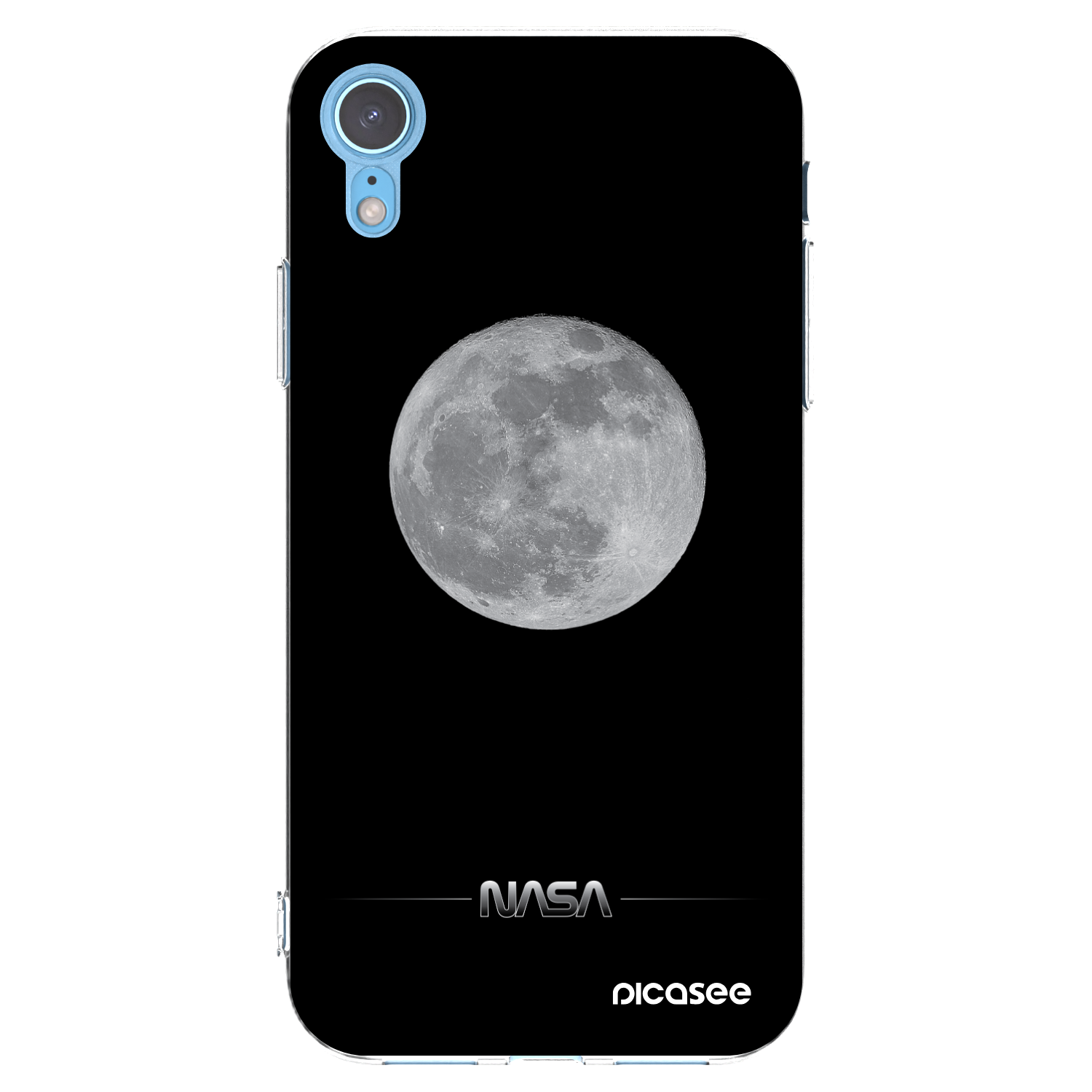 Picasee átlátszó szilikon tok az alábbi mobiltelefonokra Apple iPhone XR - Moon Minimal