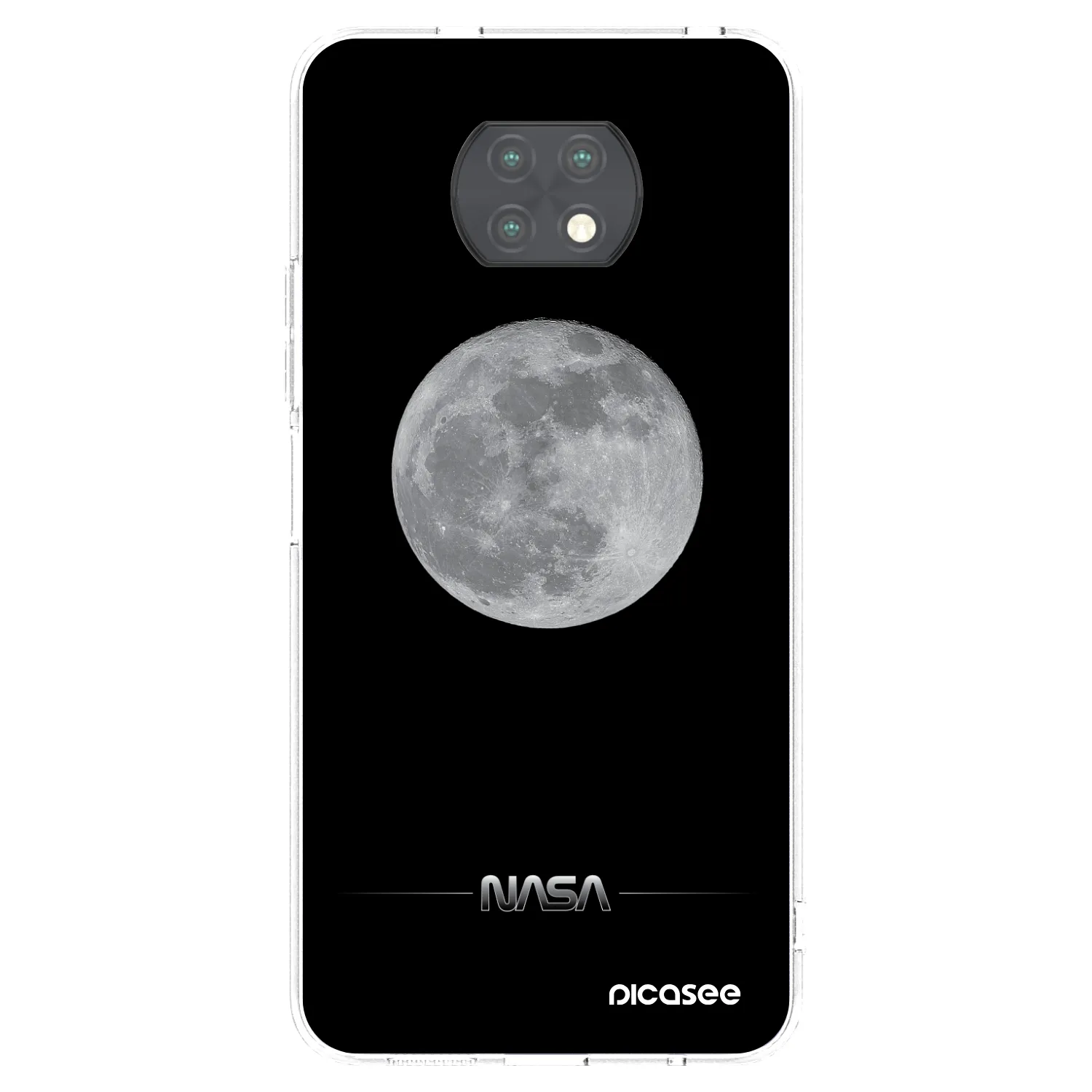 Picasee átlátszó szilikon tok az alábbi mobiltelefonokra Xiaomi Redmi Note 9T - Moon Minimal