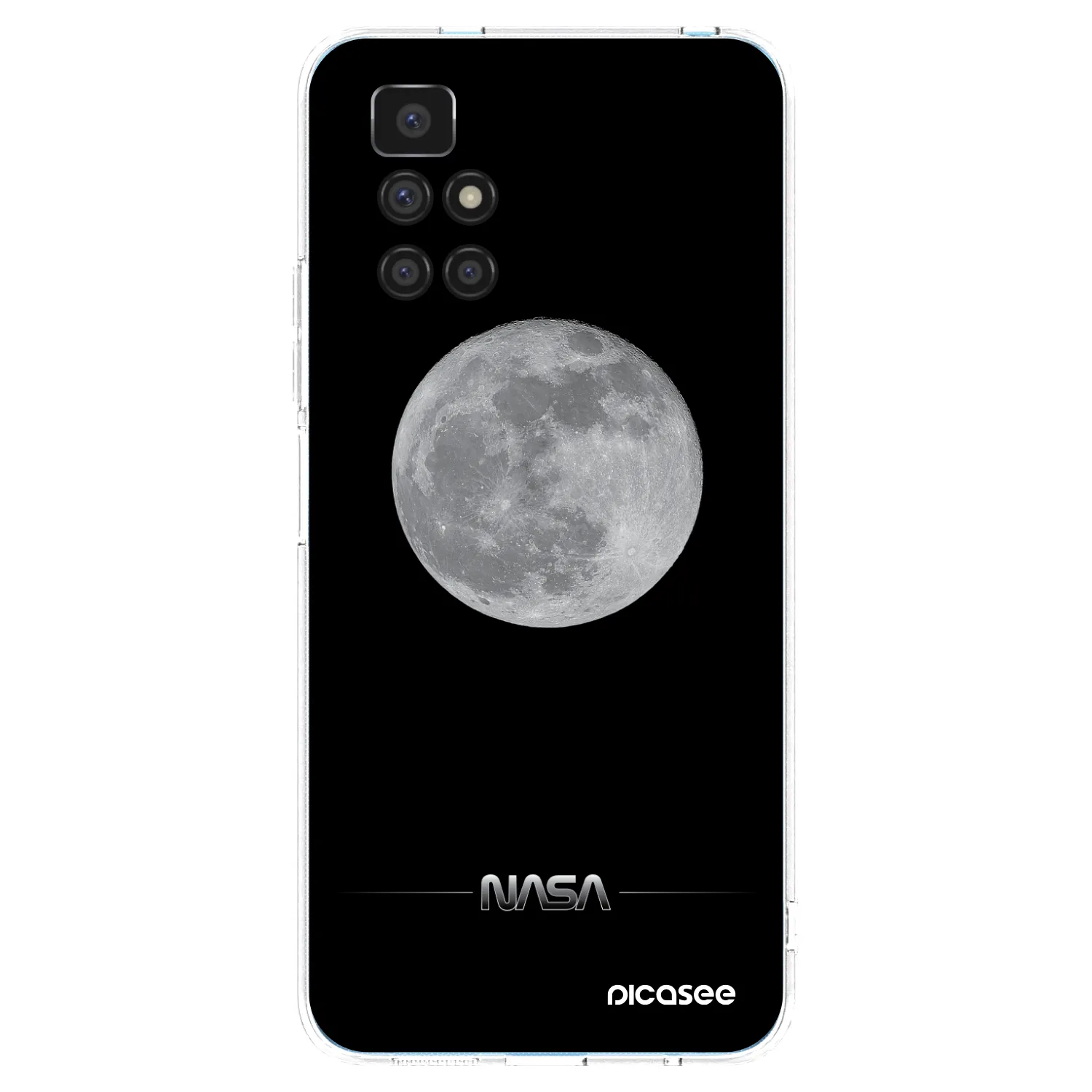 Picasee átlátszó szilikon tok az alábbi mobiltelefonokra Xiaomi Redmi 10 - Moon Minimal
