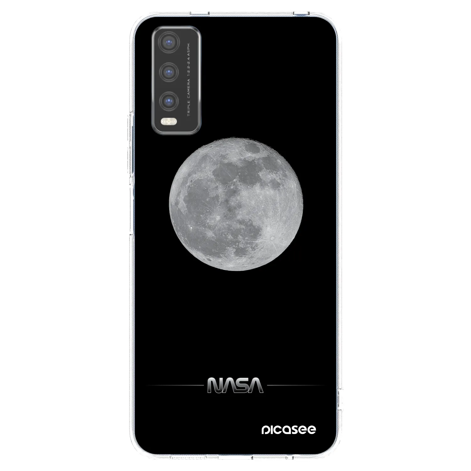 Picasee átlátszó szilikon tok az alábbi mobiltelefonokra Vivo Y20s - Moon Minimal