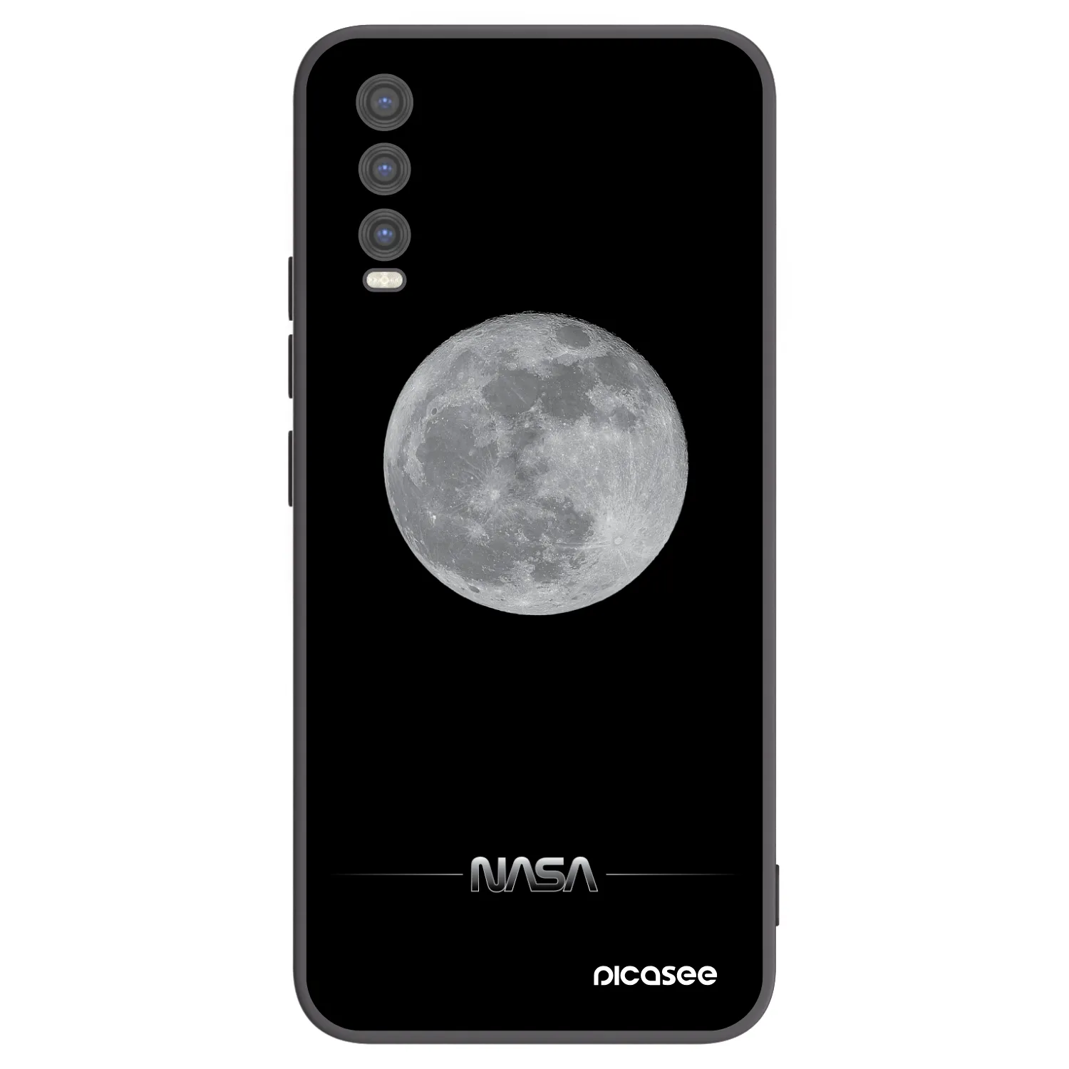 Picasee fekete szilikon tok az alábbi mobiltelefonokra Vivo Y20s - Moon Minimal