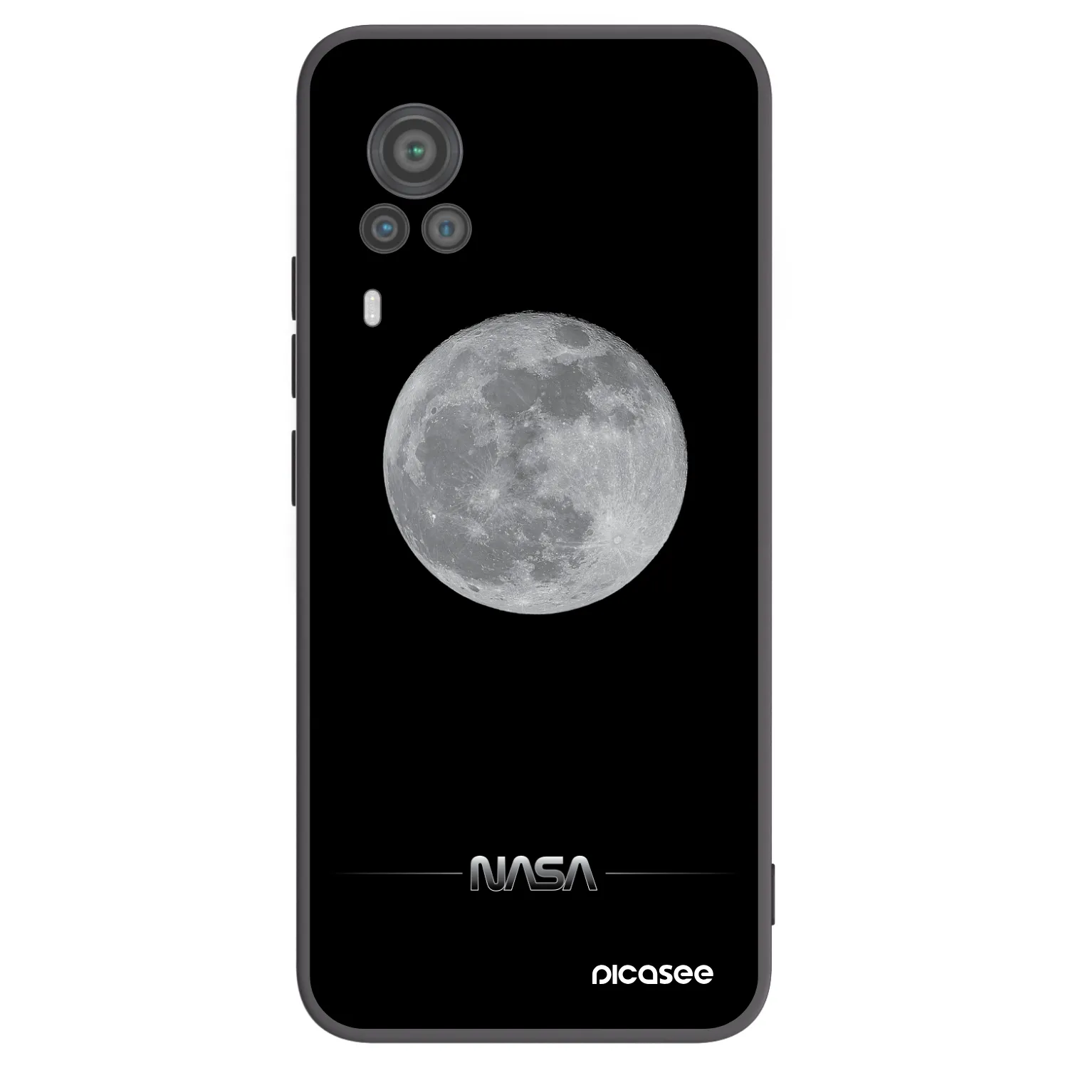 Picasee fekete szilikon tok az alábbi mobiltelefonokra Vivo X60 Pro 5G - Moon Minimal