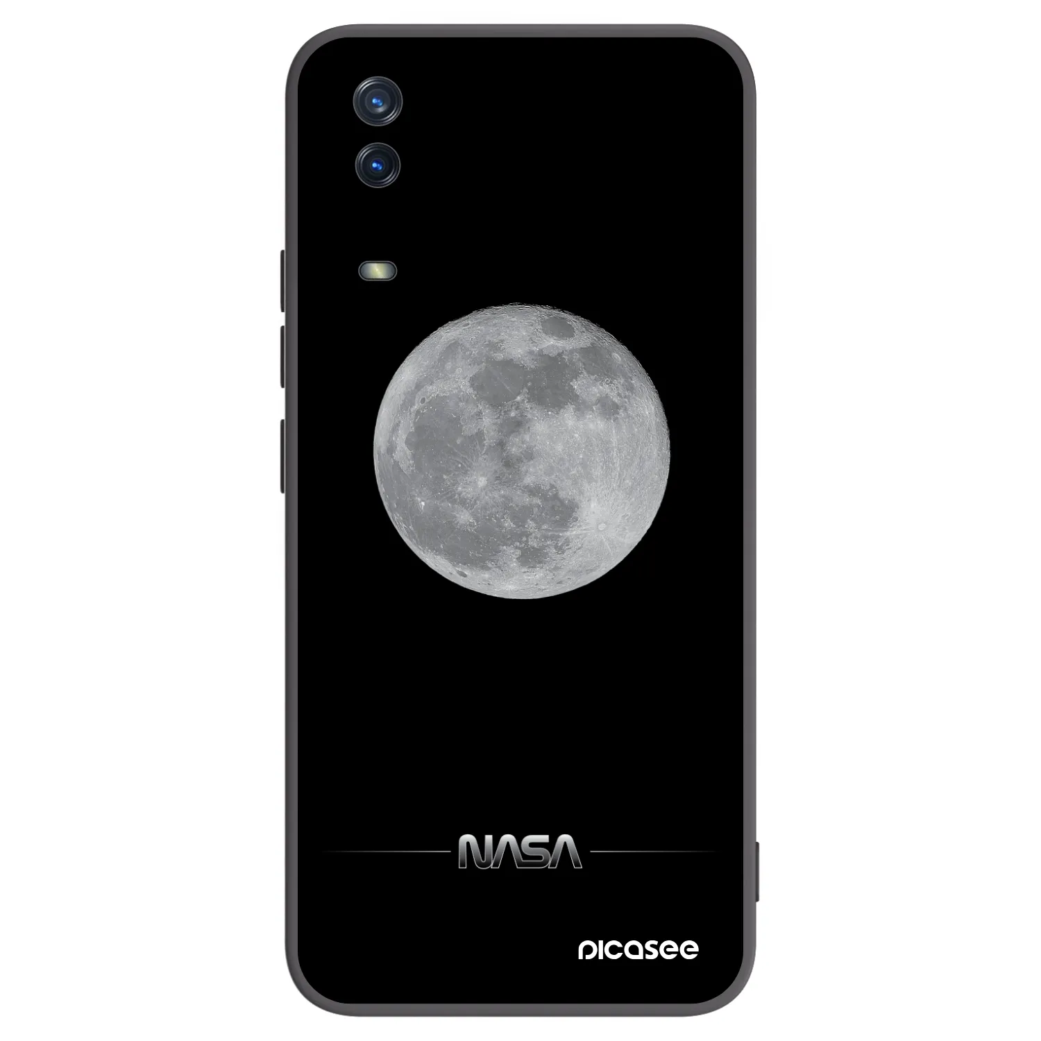 Picasee fekete szilikon tok az alábbi mobiltelefonokra Vivo Y11s - Moon Minimal
