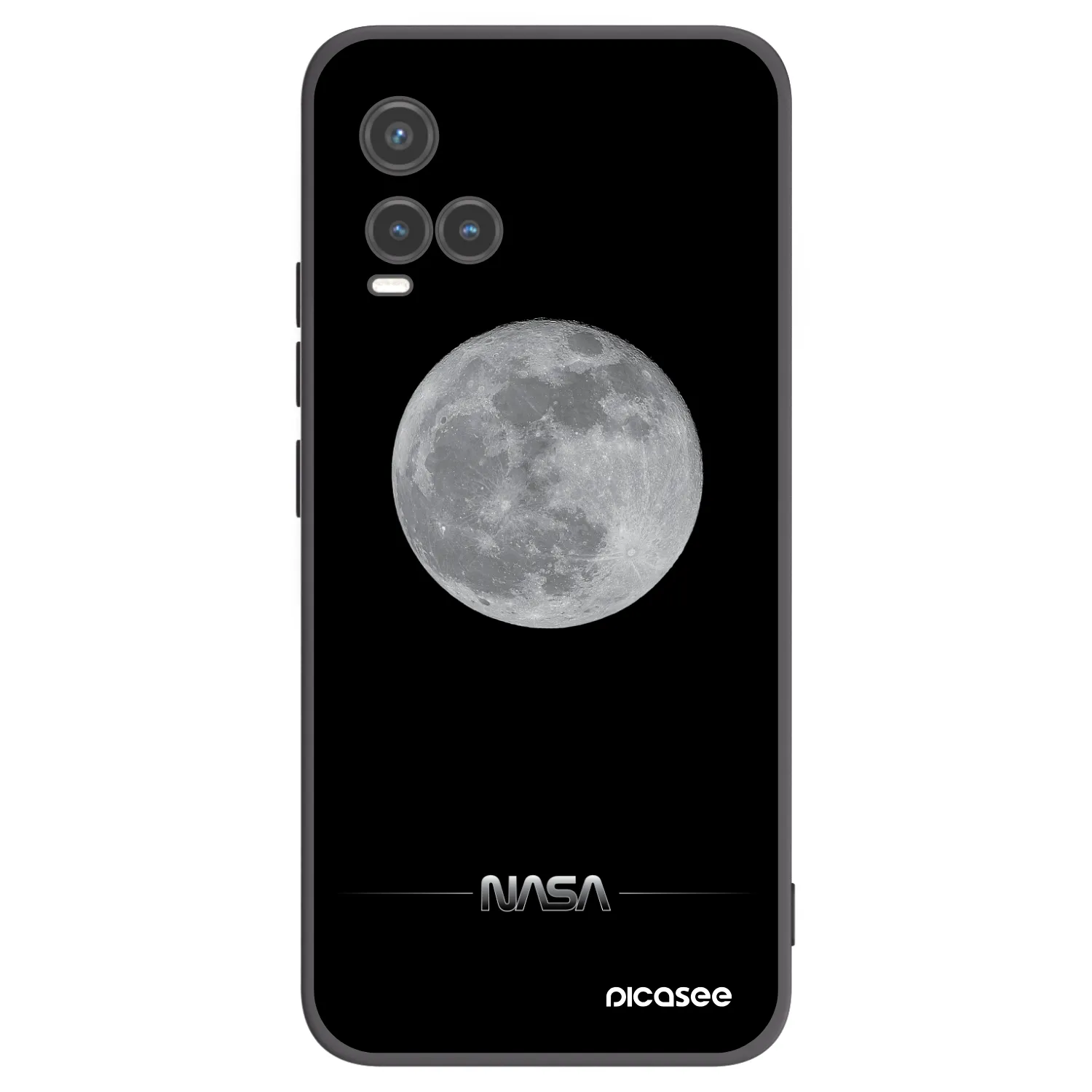 Picasee fekete szilikon tok az alábbi mobiltelefonokra Vivo Y33s - Moon Minimal