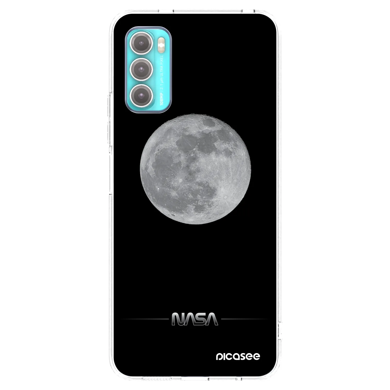 Picasee átlátszó szilikon tok az alábbi mobiltelefonokra Motorola Moto G60 - Moon Minimal