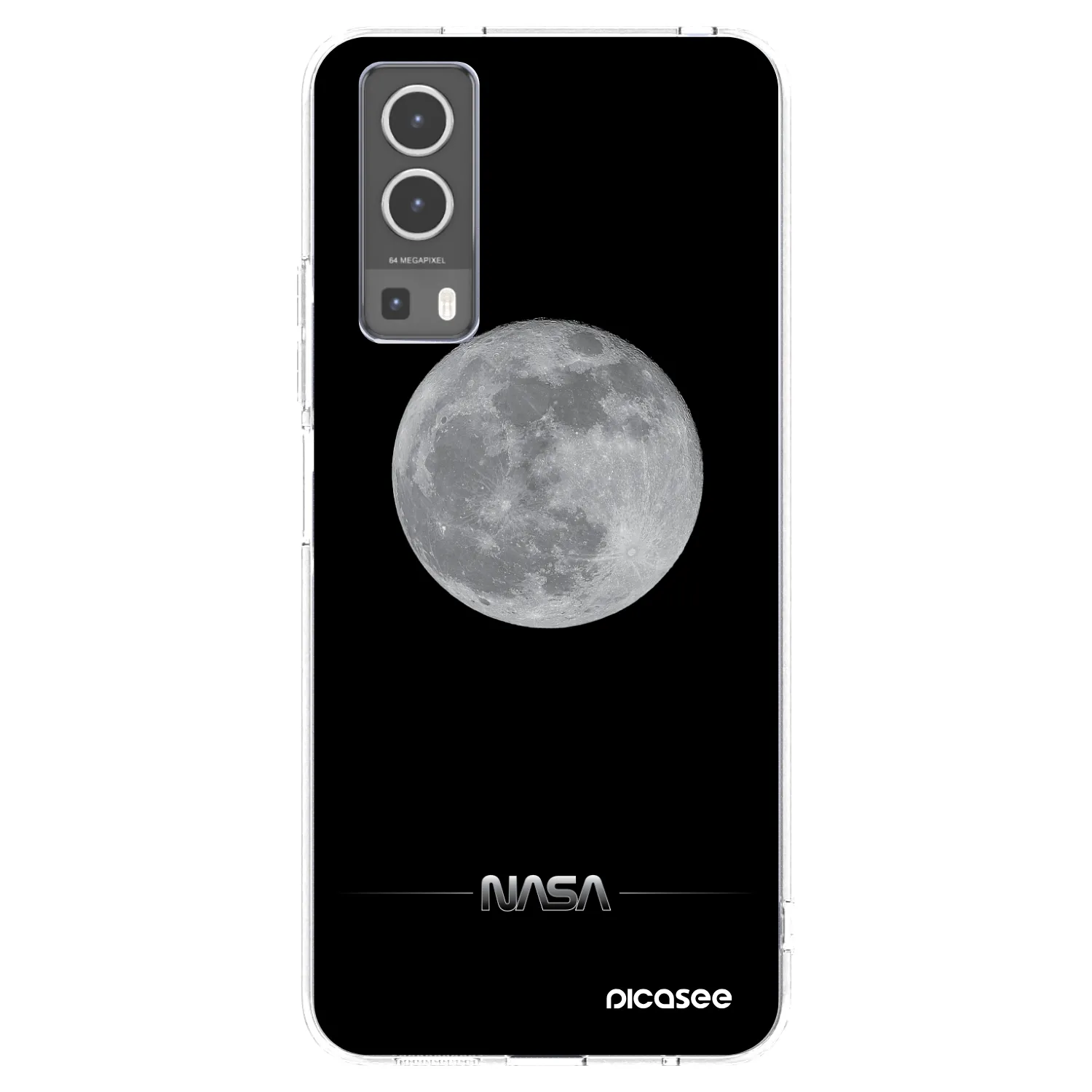 Picasee átlátszó szilikon tok az alábbi mobiltelefonokra Vivo Y72 5G - Moon Minimal