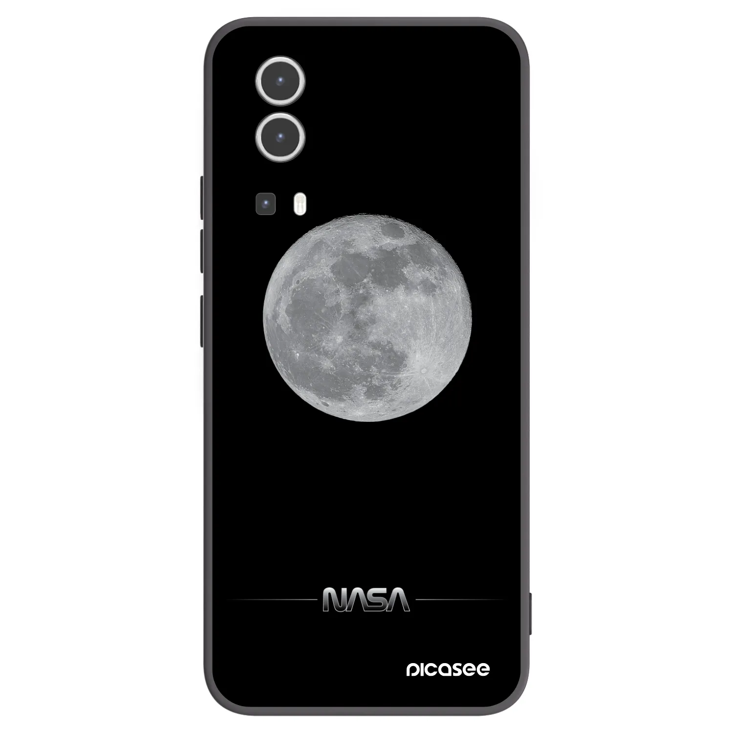 Picasee fekete szilikon tok az alábbi mobiltelefonokra Vivo Y72 5G - Moon Minimal