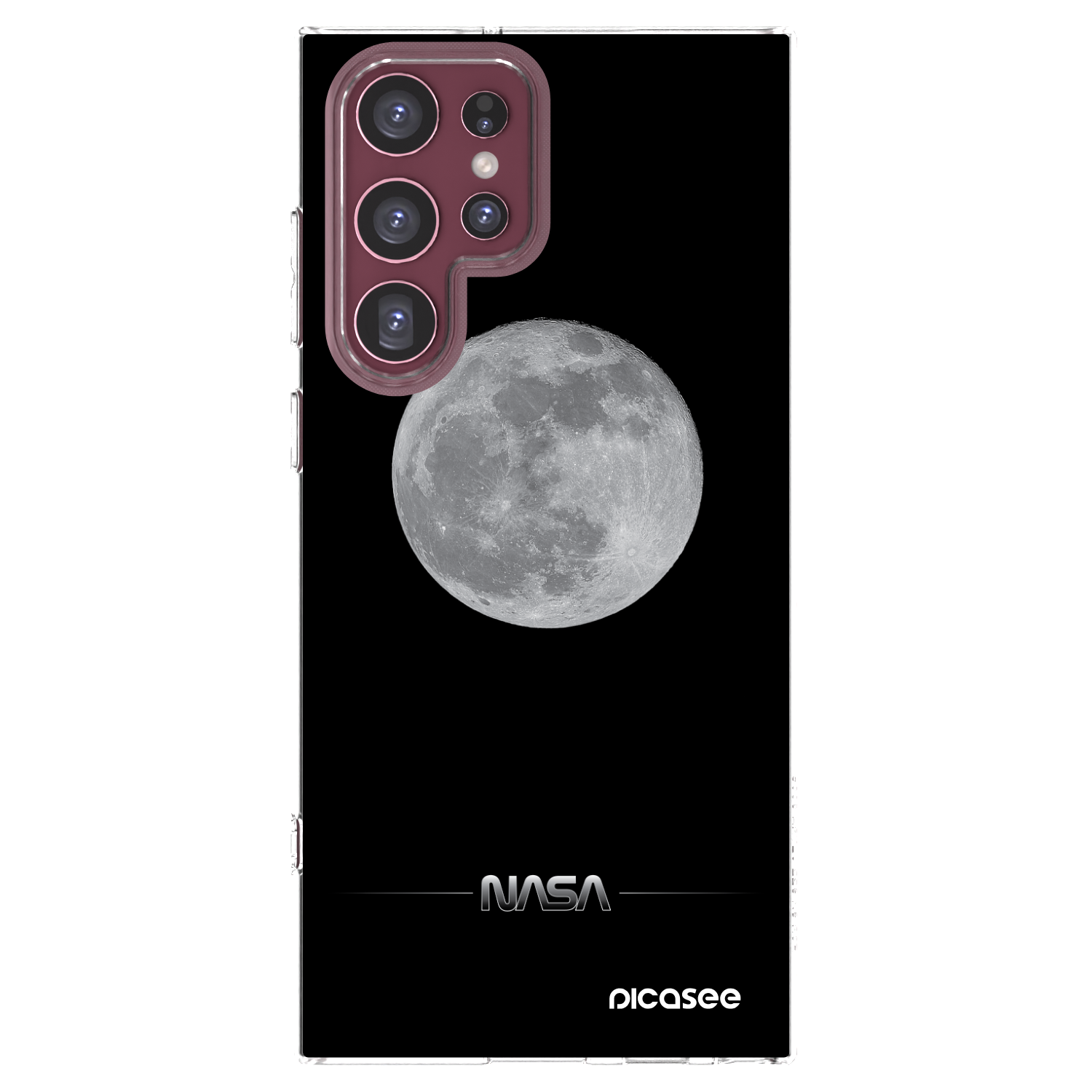 Picasee átlátszó szilikon tok az alábbi mobiltelefonokra Samsung Galaxy S22 Ultra 5G - Moon Minimal