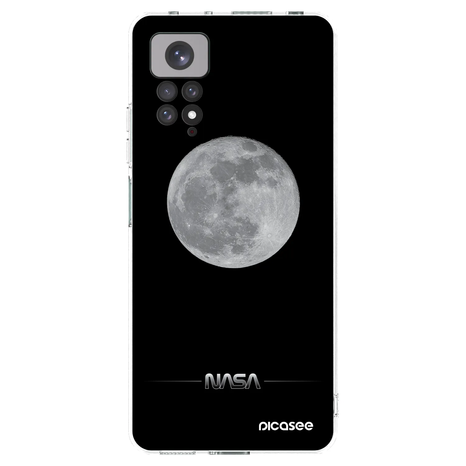 Picasee átlátszó szilikon tok az alábbi mobiltelefonokra Xiaomi Redmi Note 11 - Moon Minimal