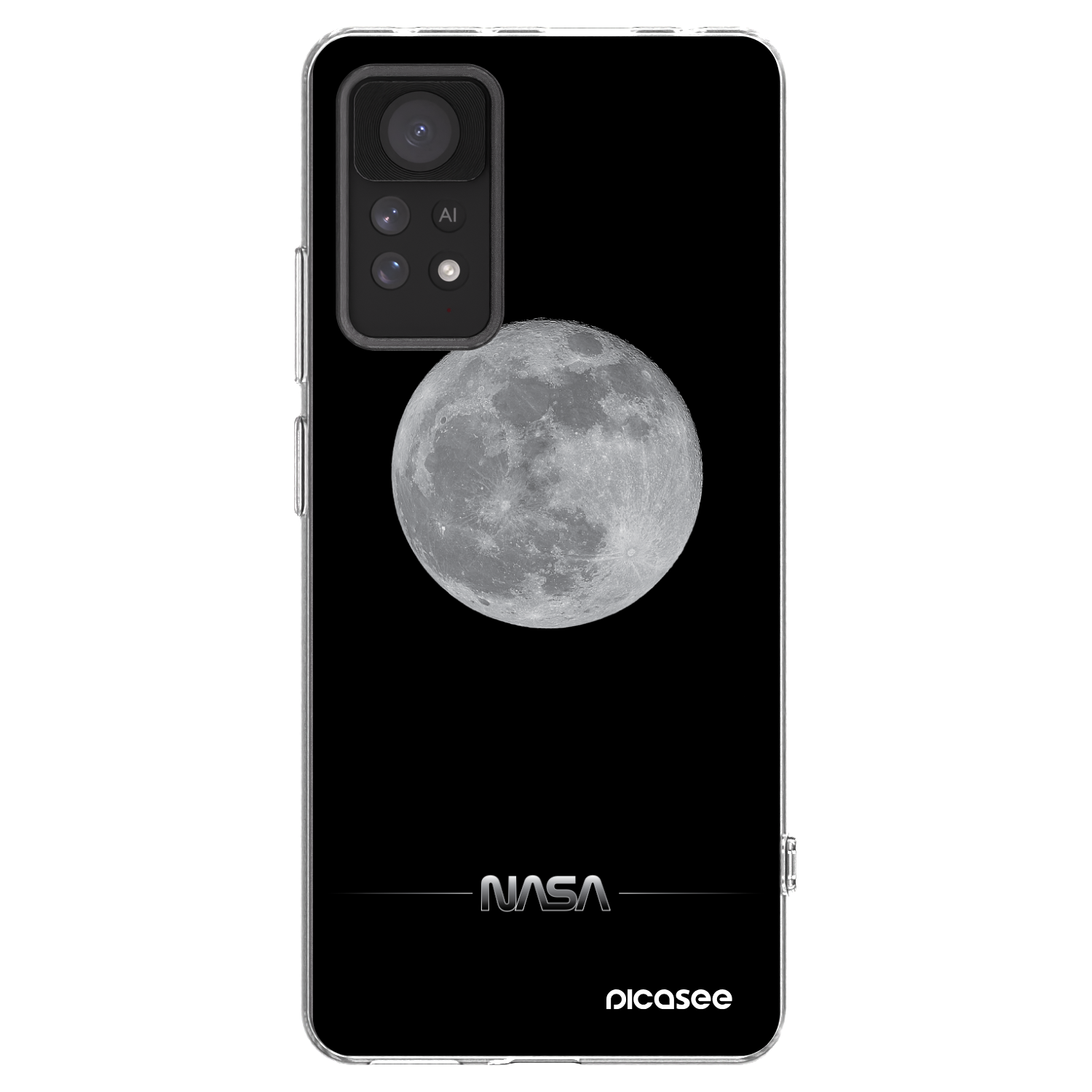 Picasee átlátszó szilikon tok az alábbi mobiltelefonokra Xiaomi Redmi Note 11 Pro - Moon Minimal