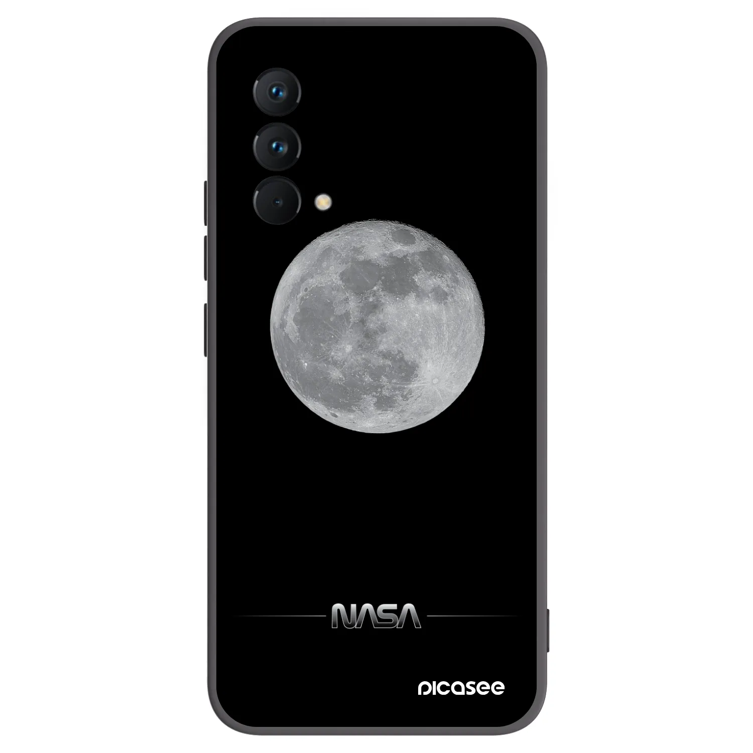 Picasee fekete szilikon tok az alábbi mobiltelefonokra Realme GT Master Edition 5G - Moon Minimal