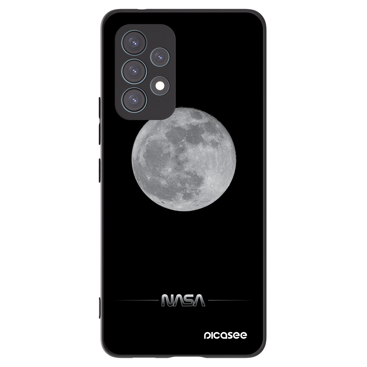 Picasee fekete szilikon tok az alábbi mobiltelefonokra Samsung Galaxy A53 5G A536 - Moon Minimal