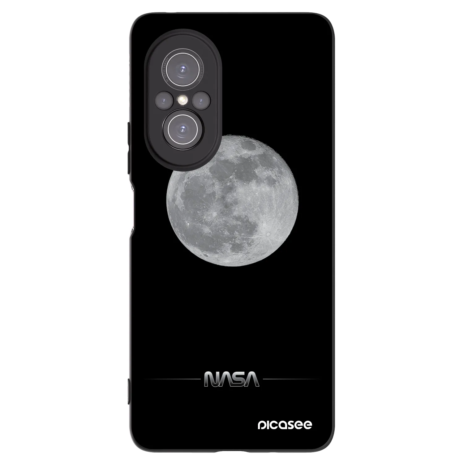 Picasee fekete szilikon tok az alábbi mobiltelefonokra Huawei Nova 9 SE - Moon Minimal