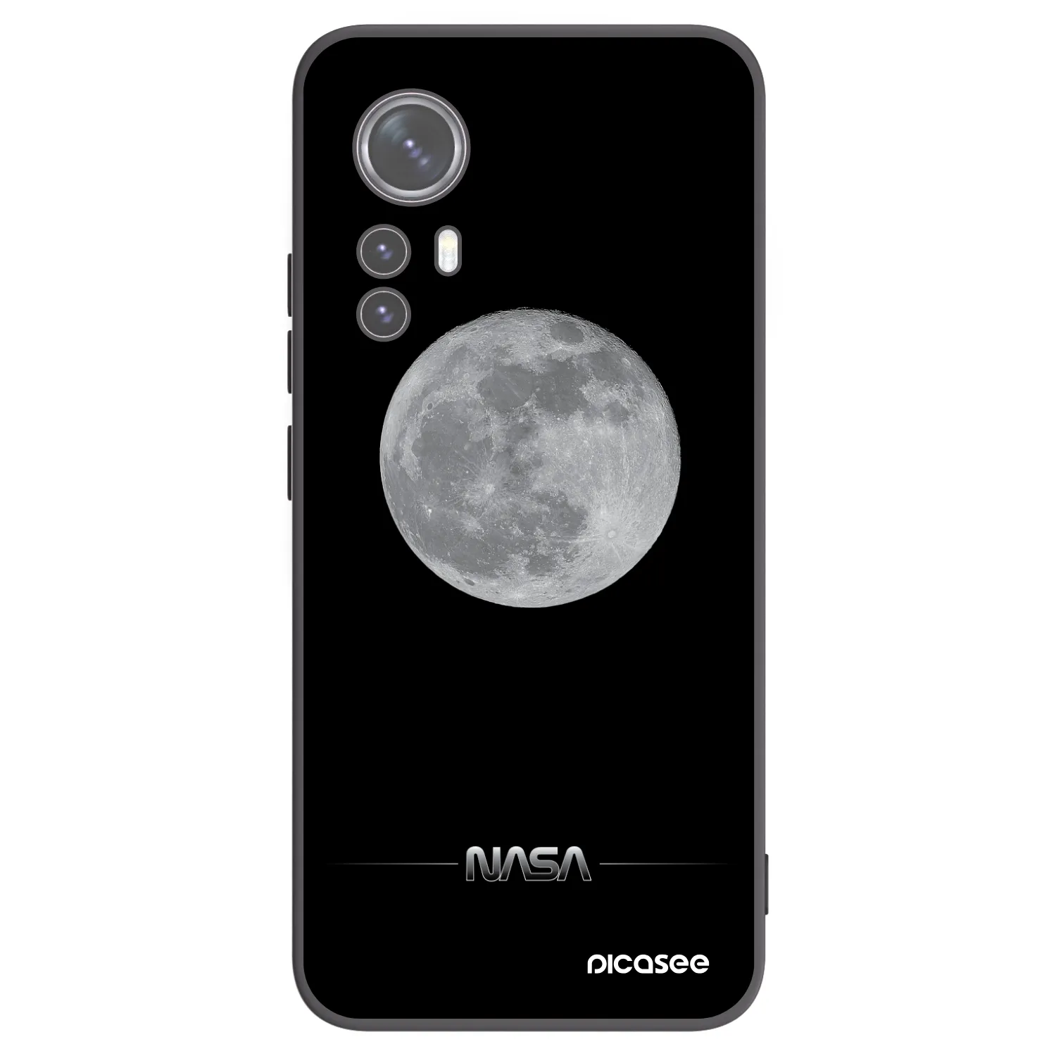Picasee fekete szilikon tok az alábbi mobiltelefonokra Xiaomi 12 - Moon Minimal