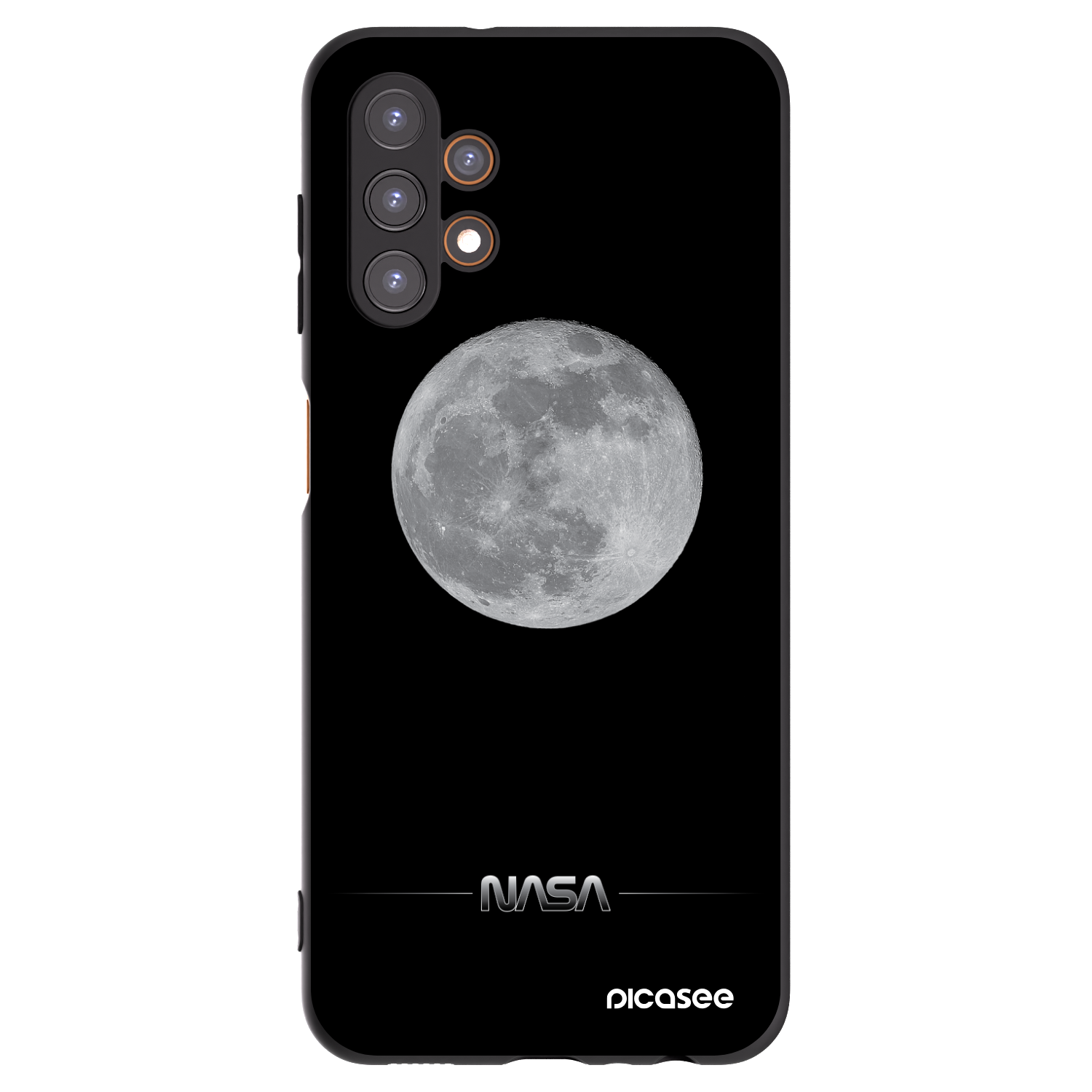 Picasee fekete szilikon tok az alábbi mobiltelefonokra Samsung Galaxy A13 4G A135 - Moon Minimal