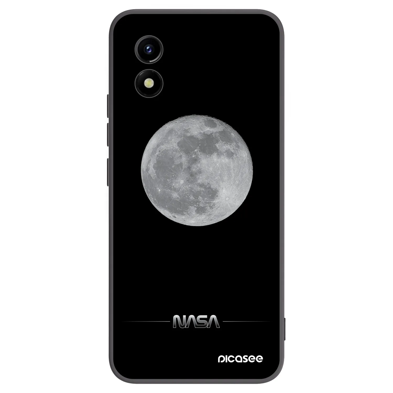 Picasee fekete szilikon tok az alábbi mobiltelefonokra Vivo Y01 - Moon Minimal