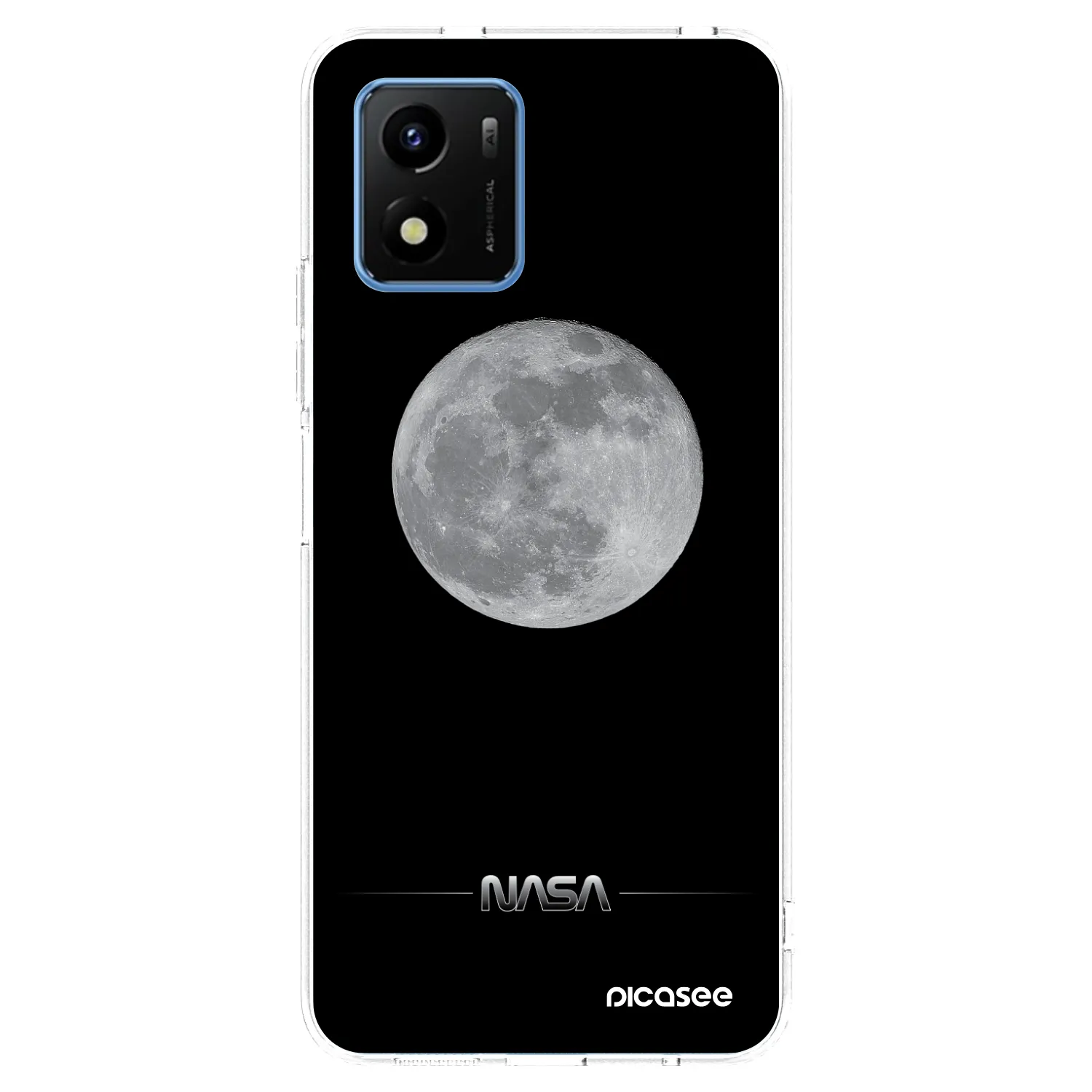 Picasee átlátszó szilikon tok az alábbi mobiltelefonokra Vivo Y01 - Moon Minimal
