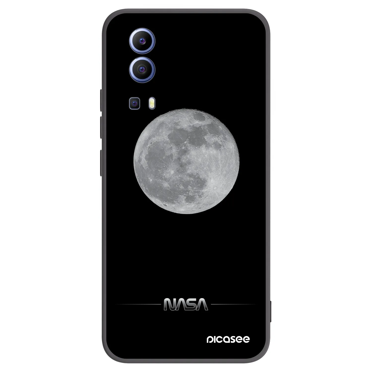 Picasee fekete szilikon tok az alábbi mobiltelefonokra Vivo Y52 5G - Moon Minimal