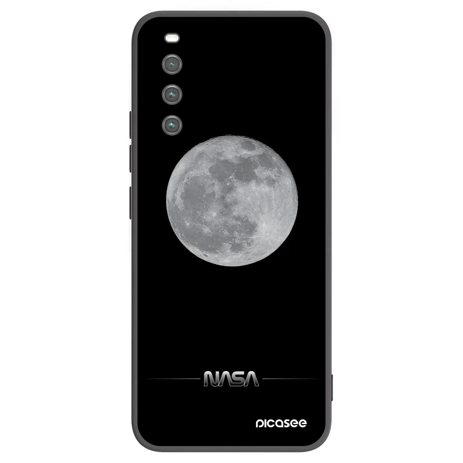 Picasee fekete szilikon tok az alábbi mobiltelefonokra Sony Xperia 10 IV 5G - Moon Minimal