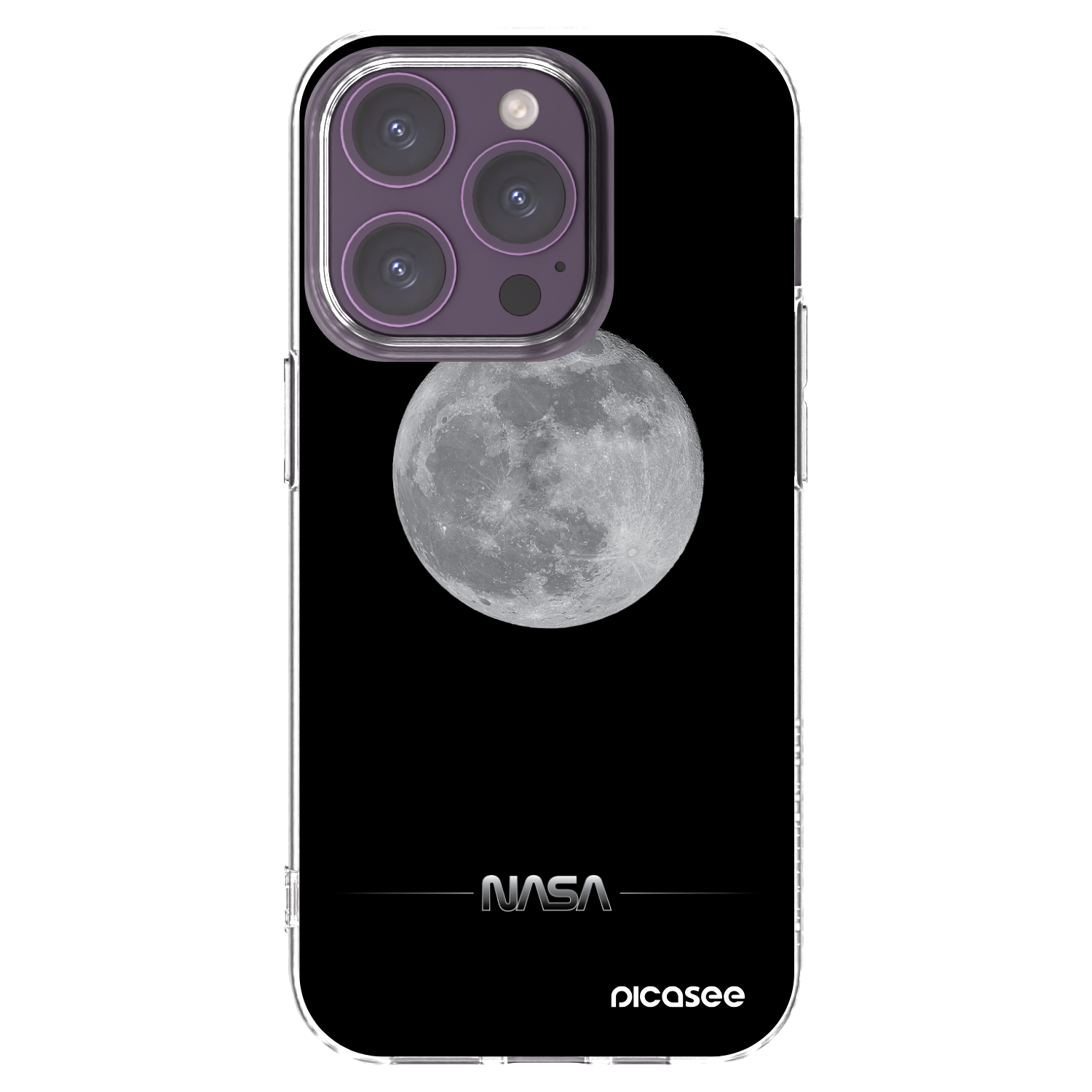 Picasee átlátszó szilikon tok az alábbi mobiltelefonokra Apple iPhone 14 Pro - Moon Minimal