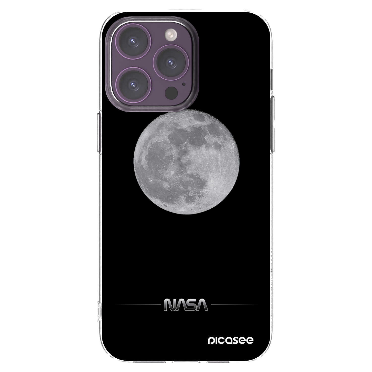 Picasee átlátszó szilikon tok az alábbi mobiltelefonokra Apple iPhone 14 Pro Max - Moon Minimal