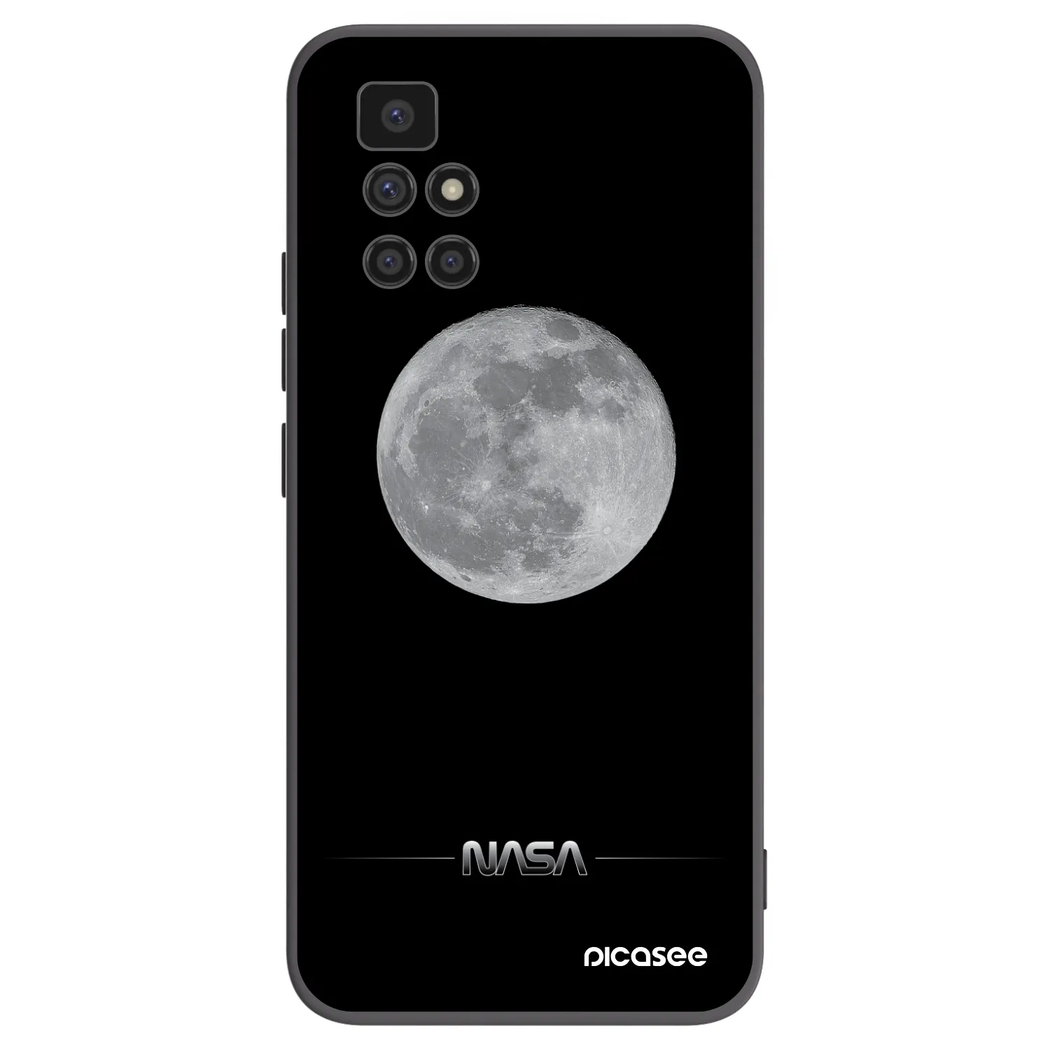 Picasee fekete szilikon tok az alábbi mobiltelefonokra Xiaomi Redmi 10 (2022) - Moon Minimal